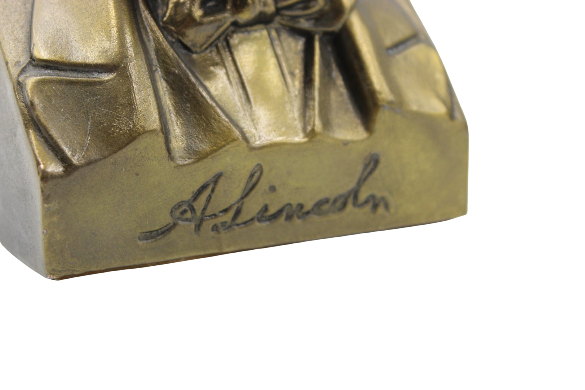 Vintage Abraham Lincoln Bust Bookends - The Great Republic