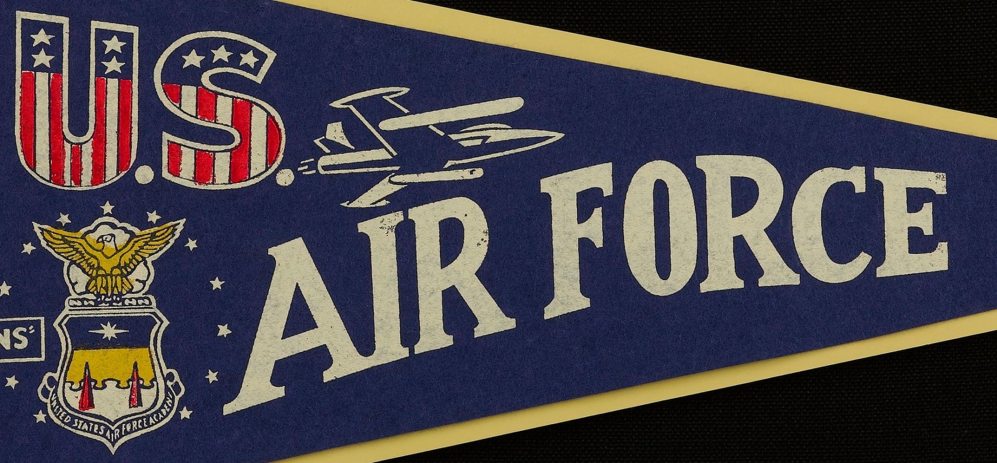 Vintage Air Force Academy Falcons Pennant, Circa 1950s - The Great Republic