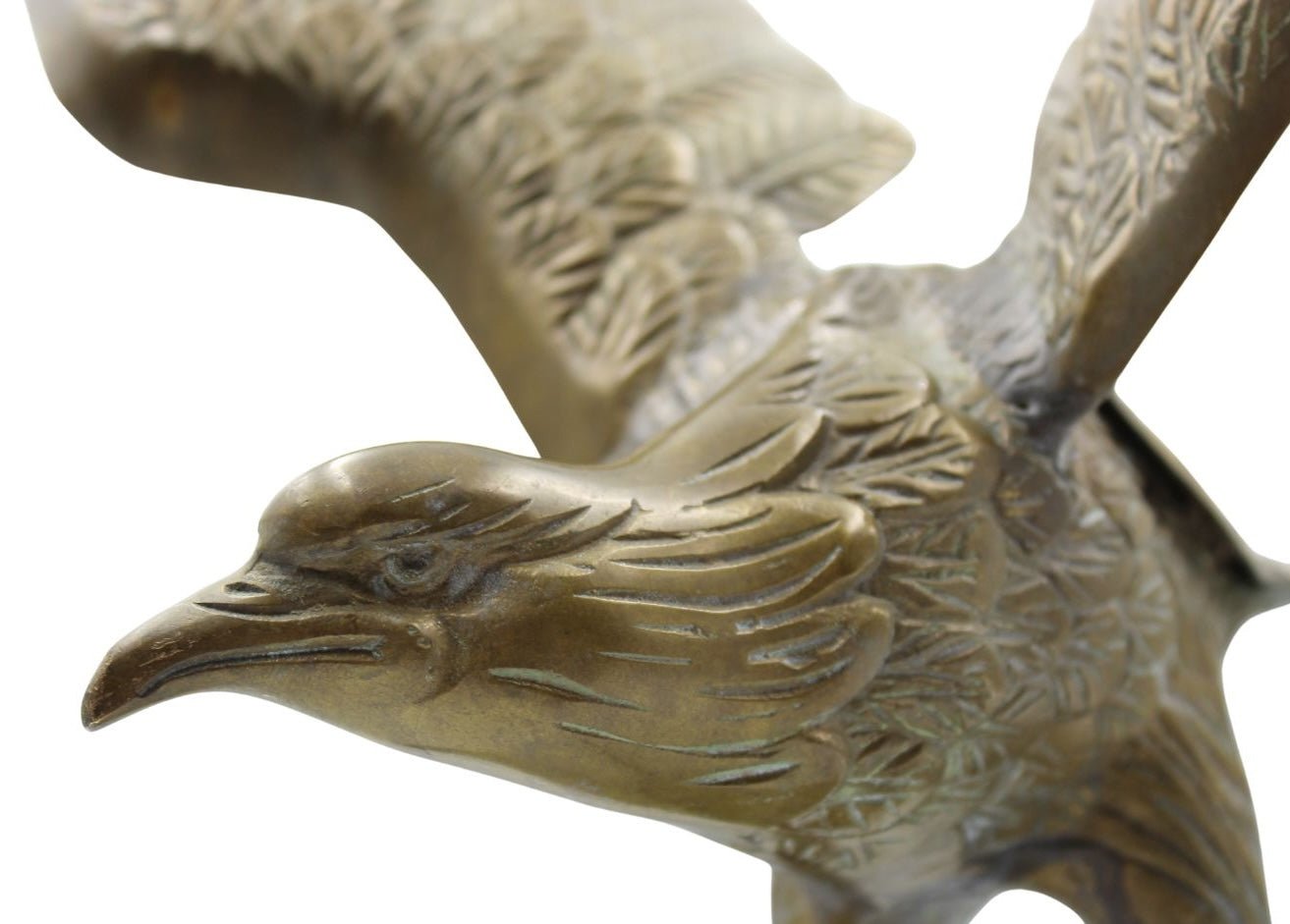 Vintage "American Bald Eagle Upon Landing" Brass Sculpture, circa 1960s - The Great Republic