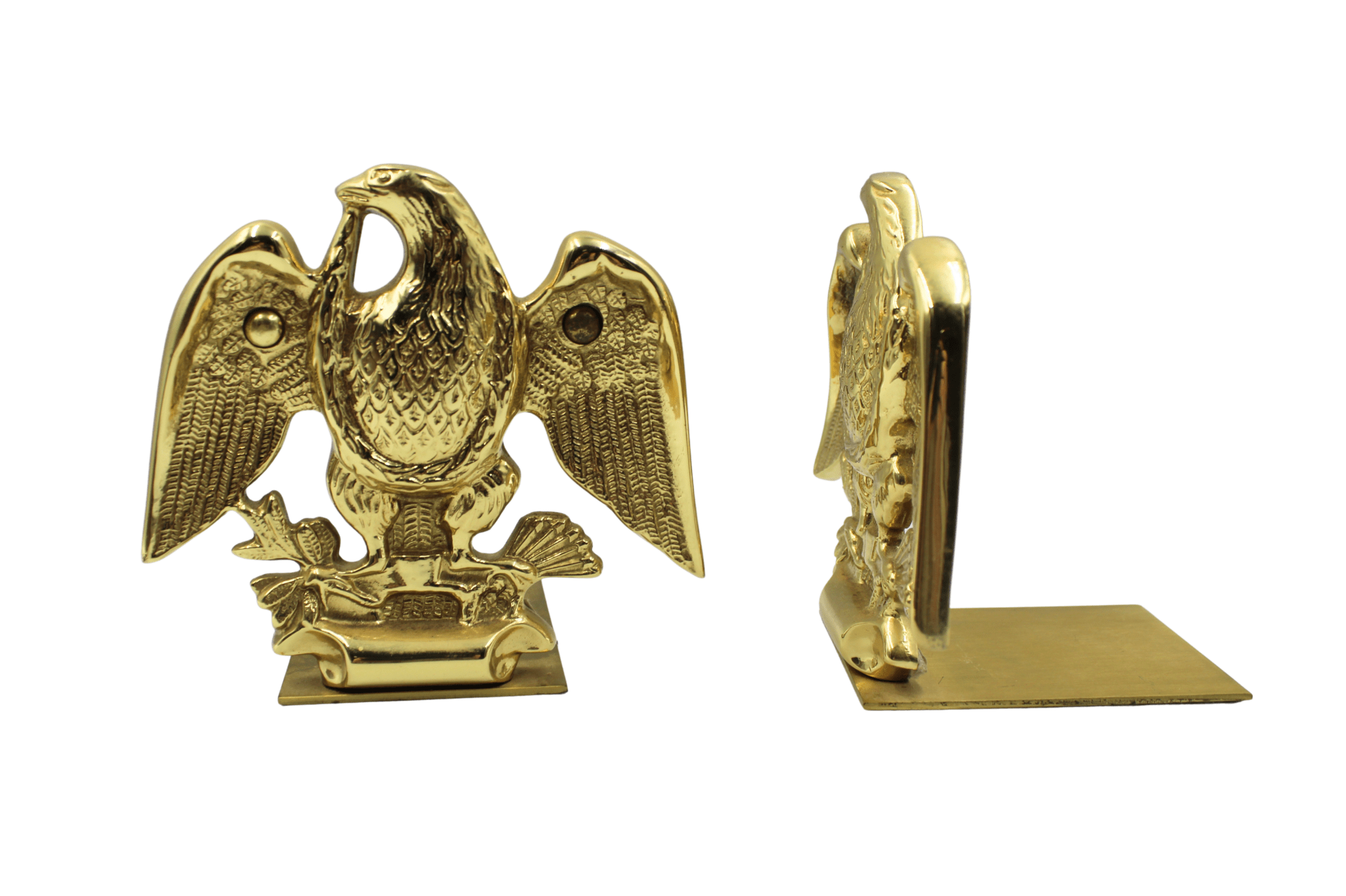 Vintage American Eagle Bookends by Baldwin Brass - The Great Republic