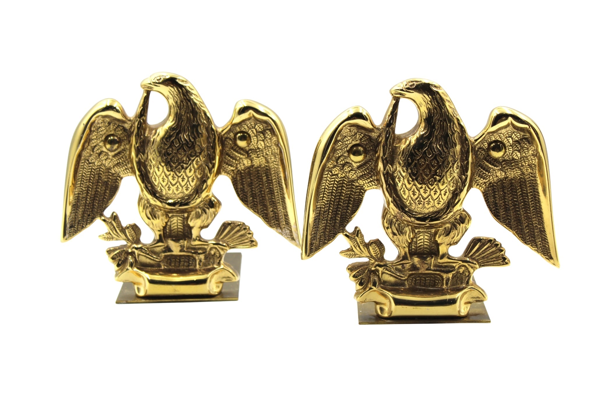 Vintage American Eagle Bookends by Baldwin Brass - The Great Republic