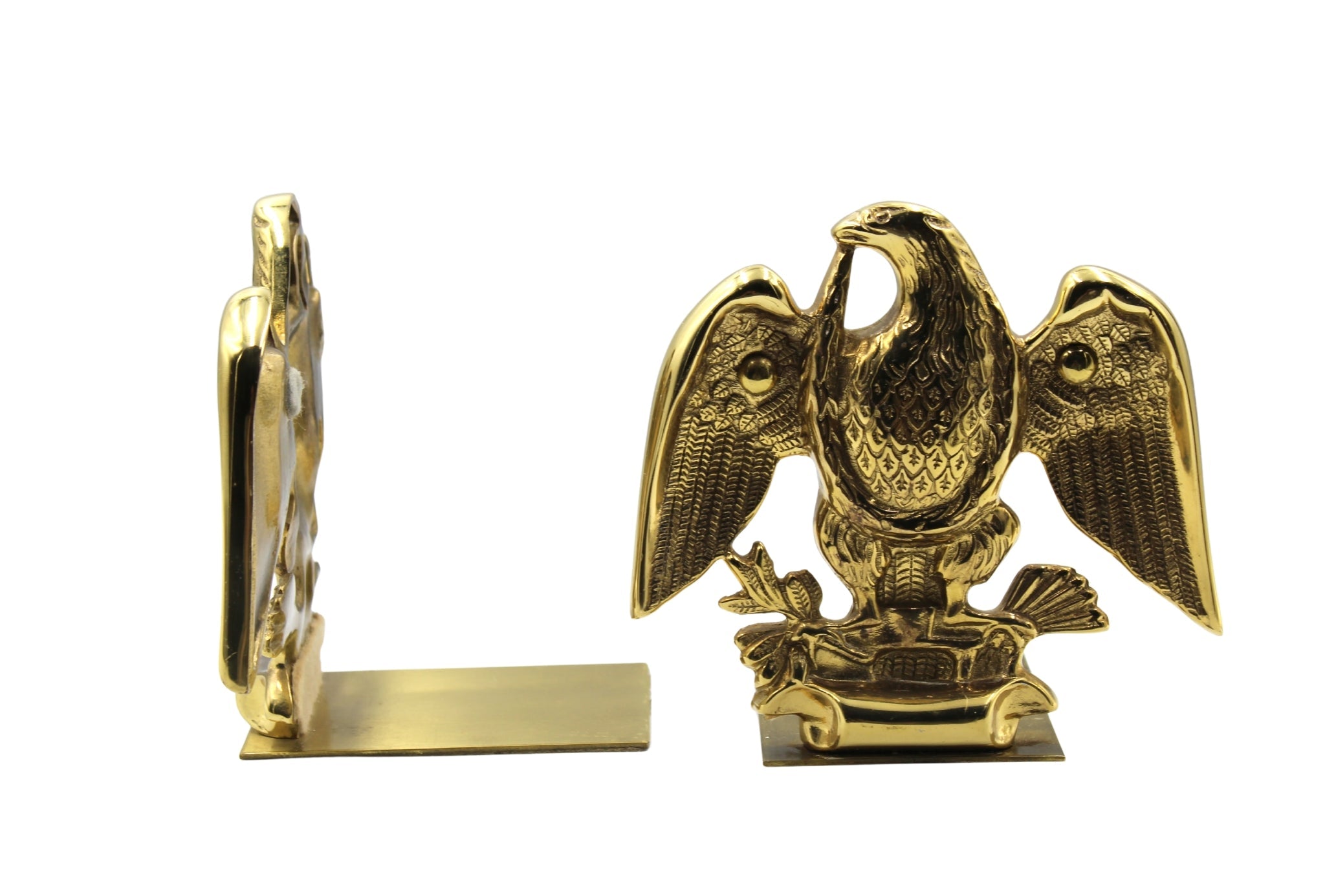 Vintage American Eagle Bookends by Baldwin Brass - The Great Republic