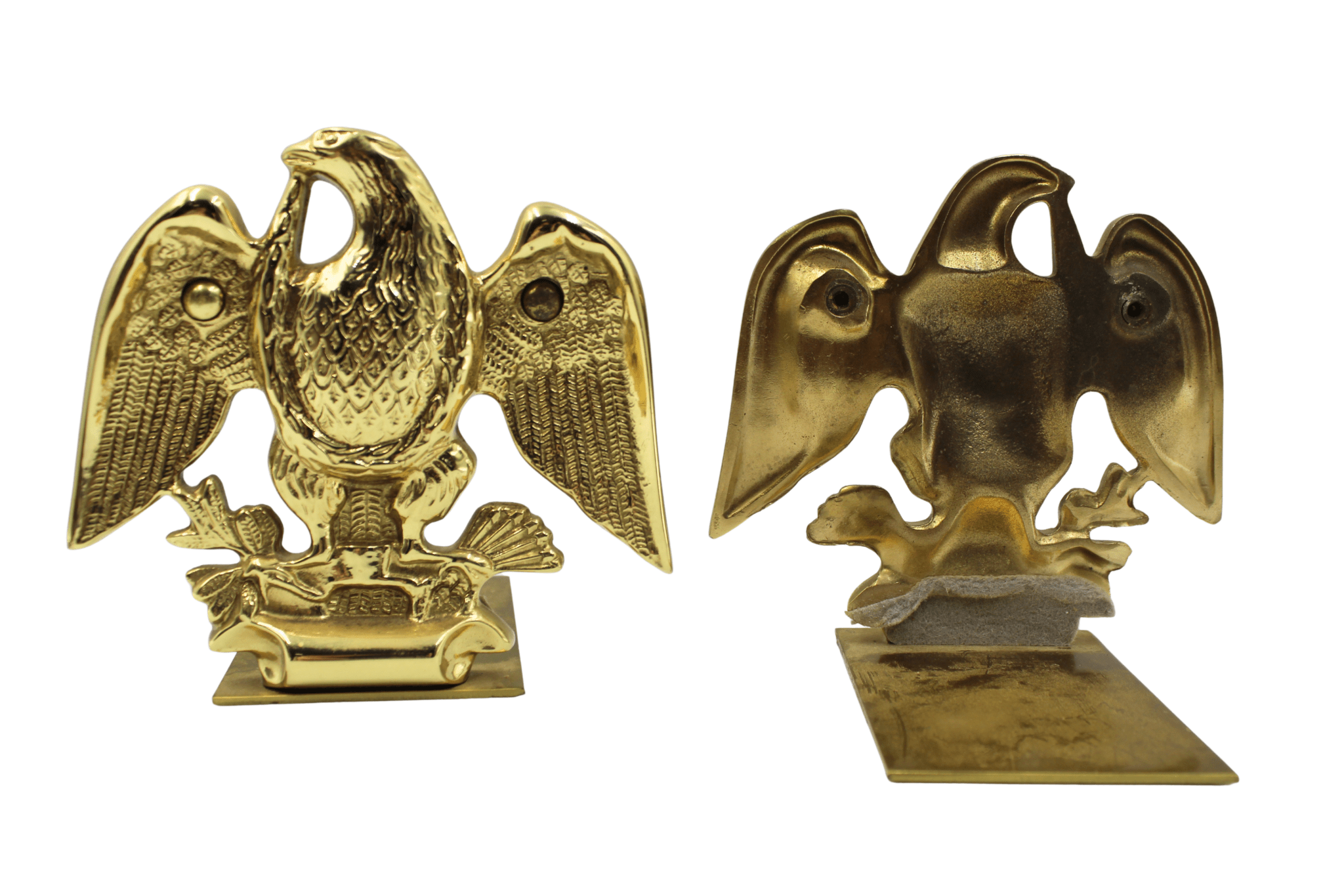 Vintage American Eagle Bookends by Baldwin Brass - The Great Republic