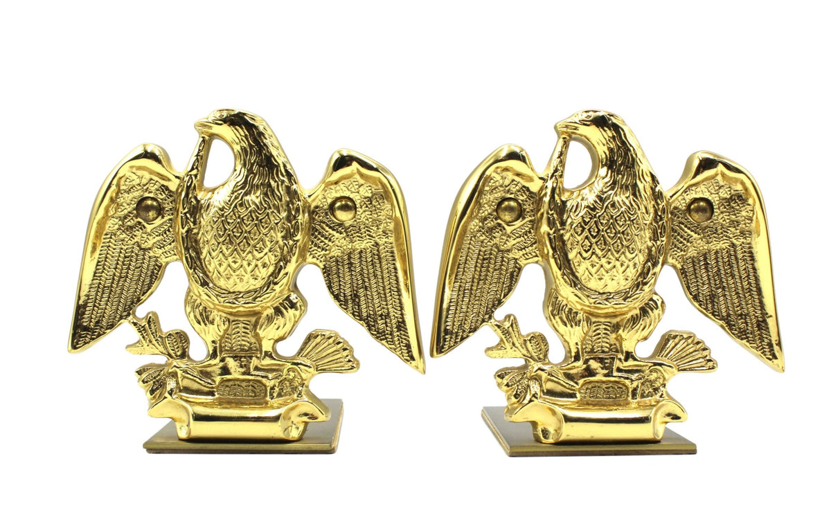 Vintage American Eagle Bookends by Baldwin Brass - The Great Republic