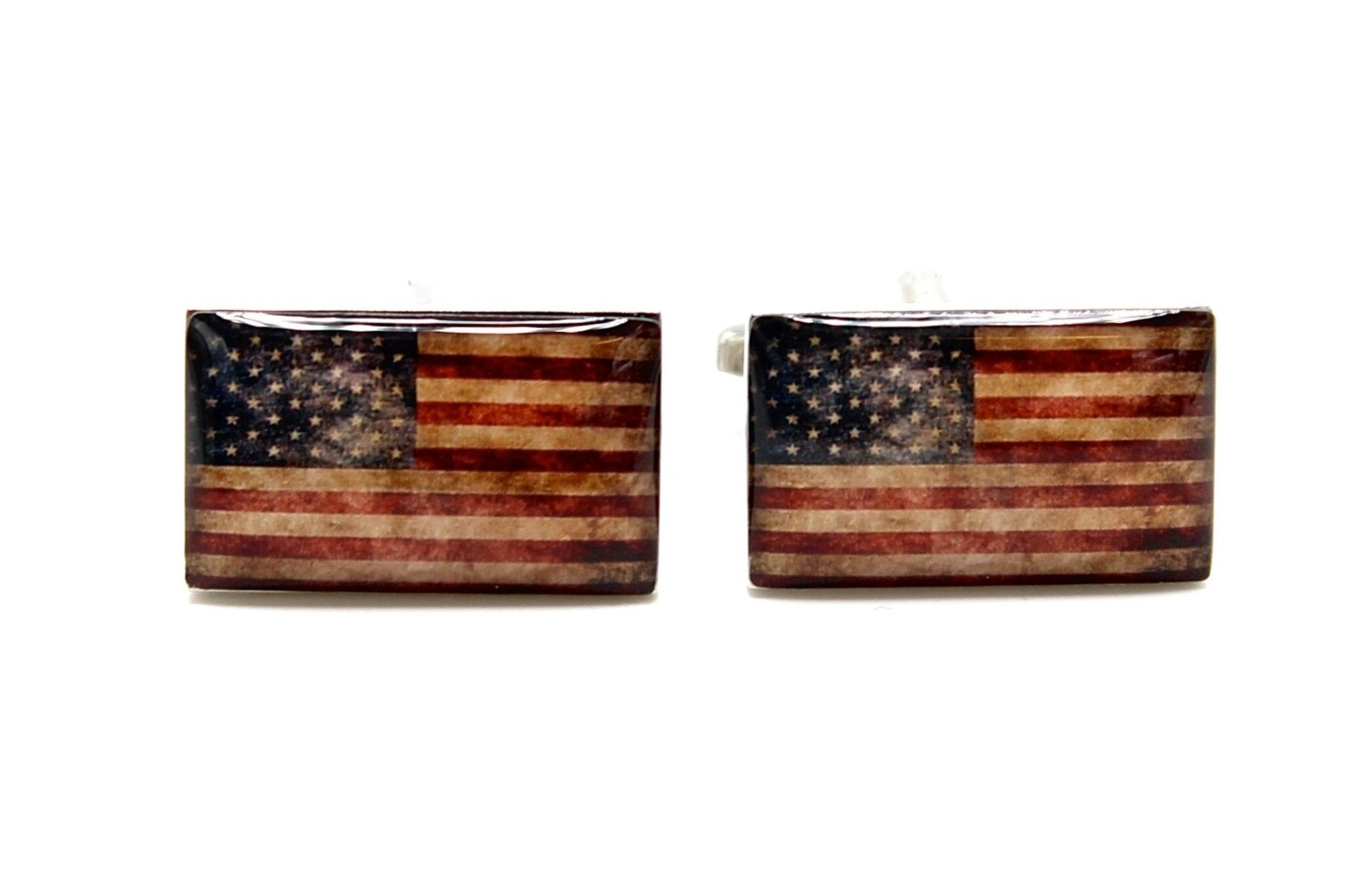 Vintage American Flag Cufflinks - The Great Republic