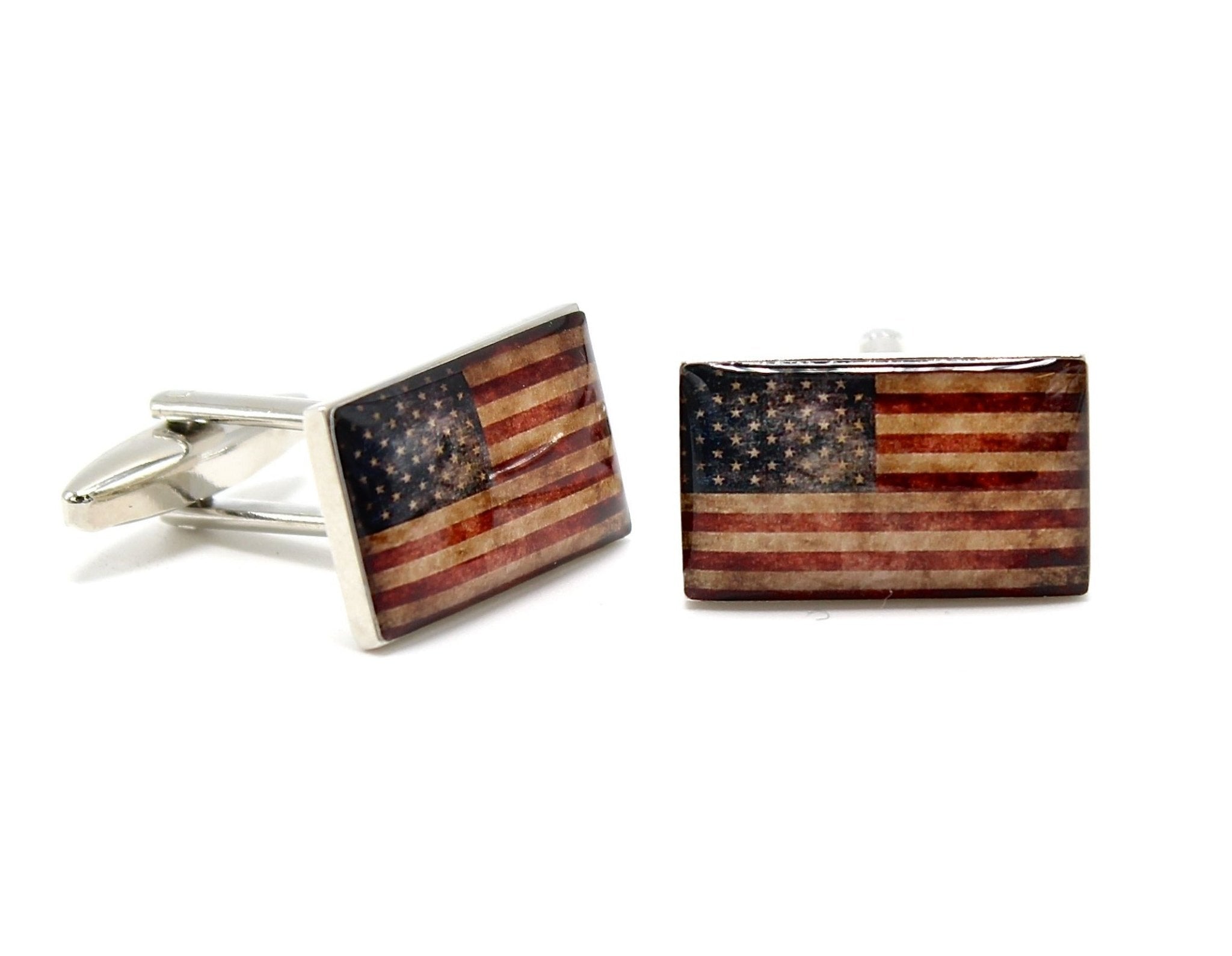 Vintage American Flag Cufflinks - The Great Republic