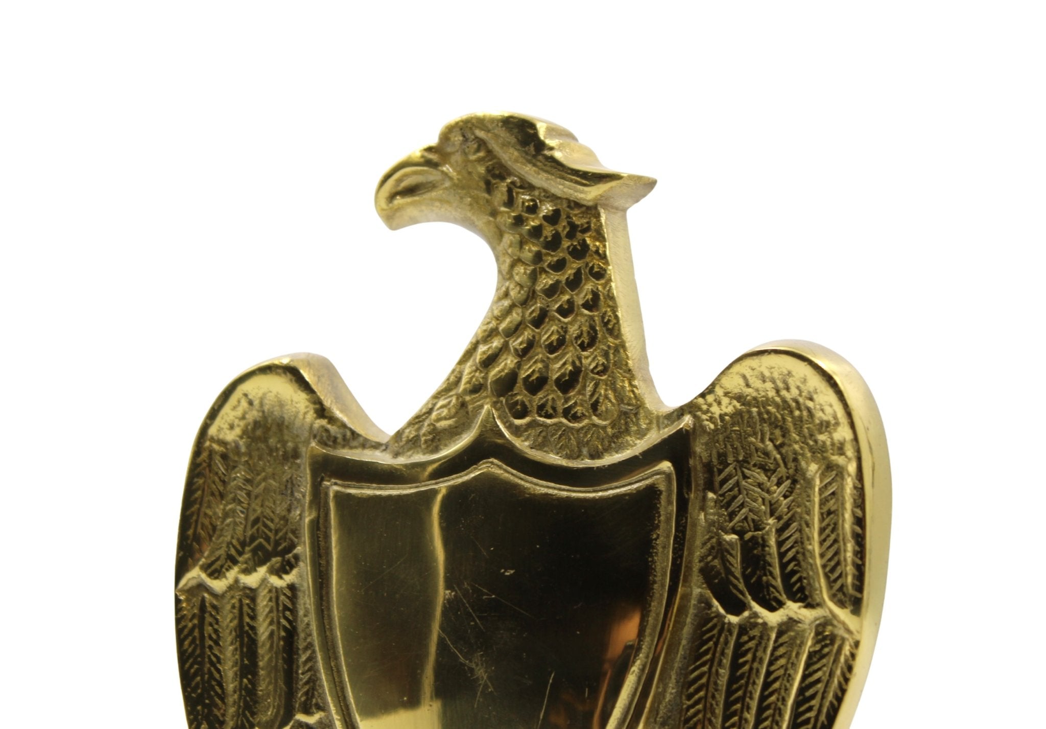 Vintage Brass Eagle with Shield Bookends - The Great Republic