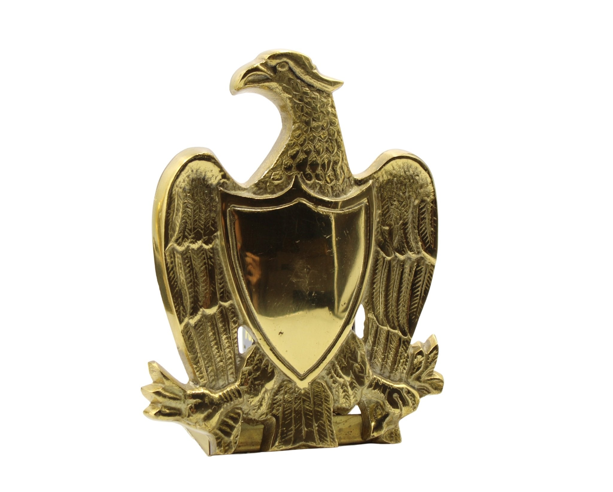 Vintage Brass Eagle with Shield Bookends - The Great Republic