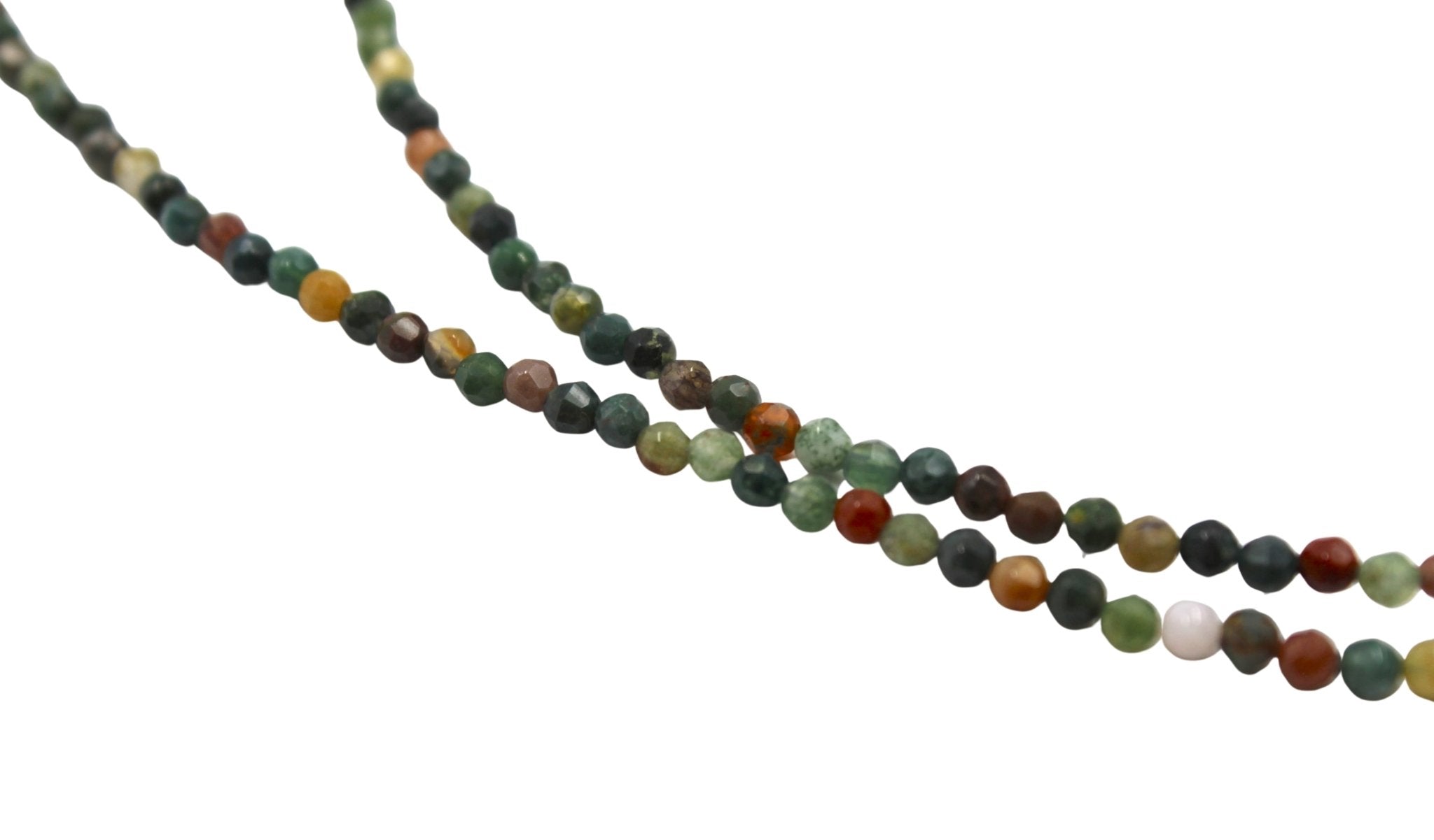 Vintage British Gaming Charm on Faceted Multistone Necklace - The Great Republic