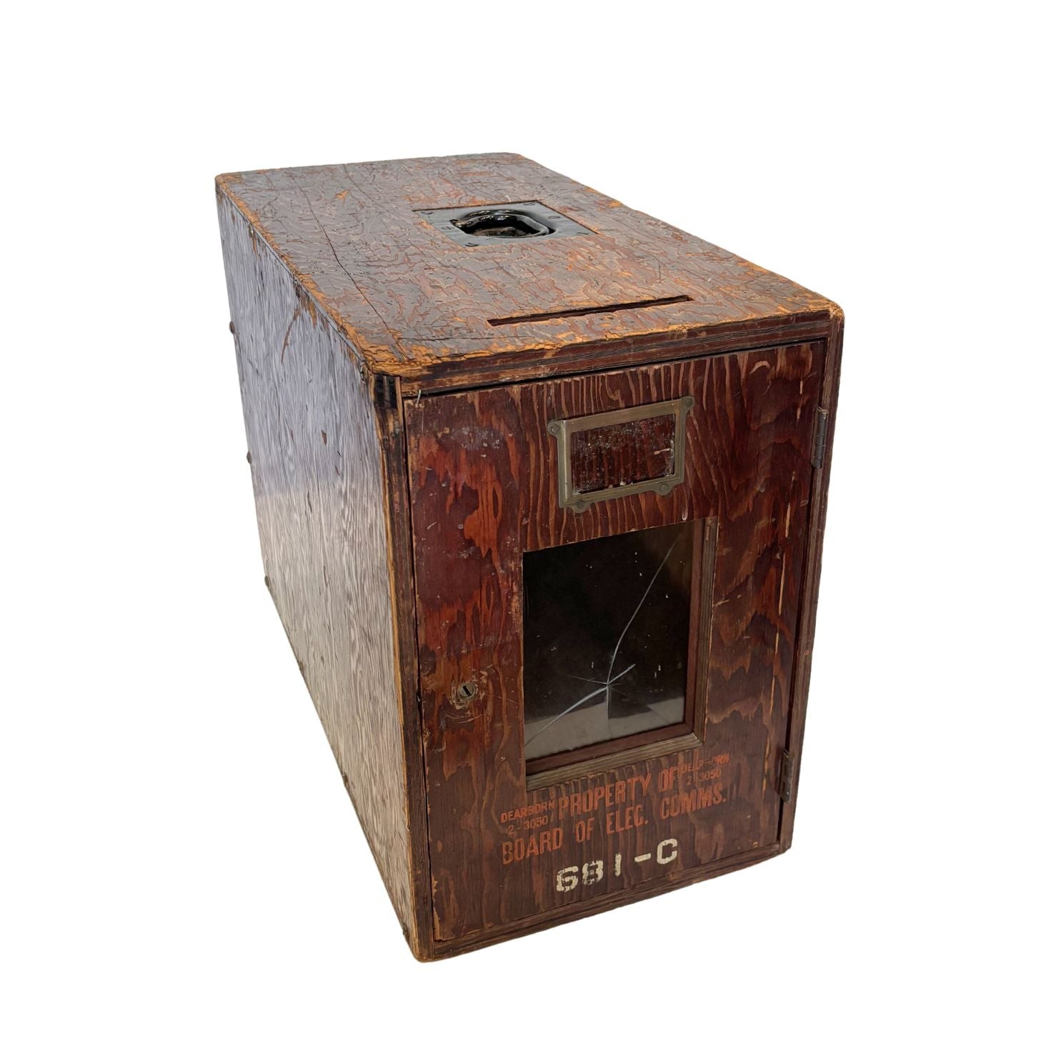 Vintage Chicago Wooden Ballot Box, circa 1920s - The Great Republic