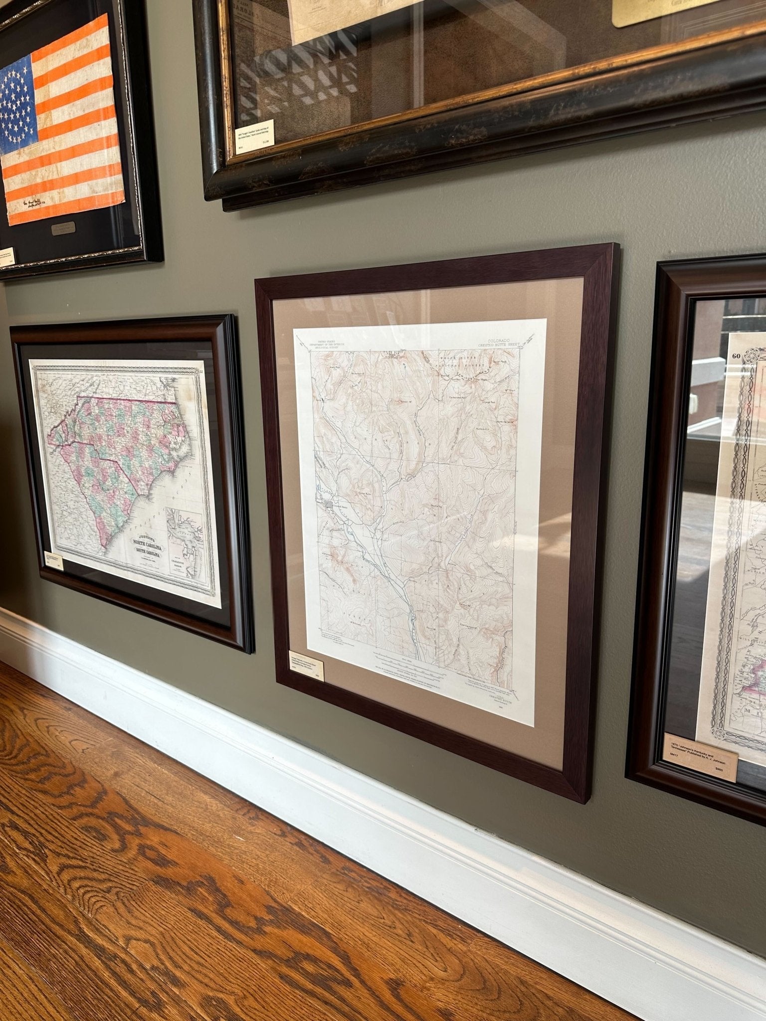 Vintage "Colorado, Crested Butte Sheet" United States Geological Survey Topographical Map, 20th Century - The Great Republic