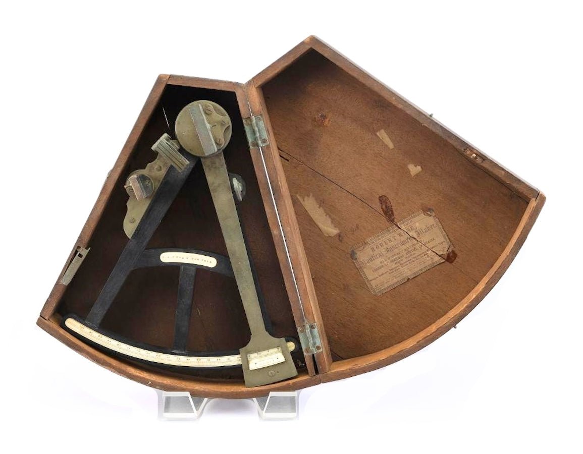 Vintage E. A. Kutz Cased Sextant, 19th Century - The Great Republic