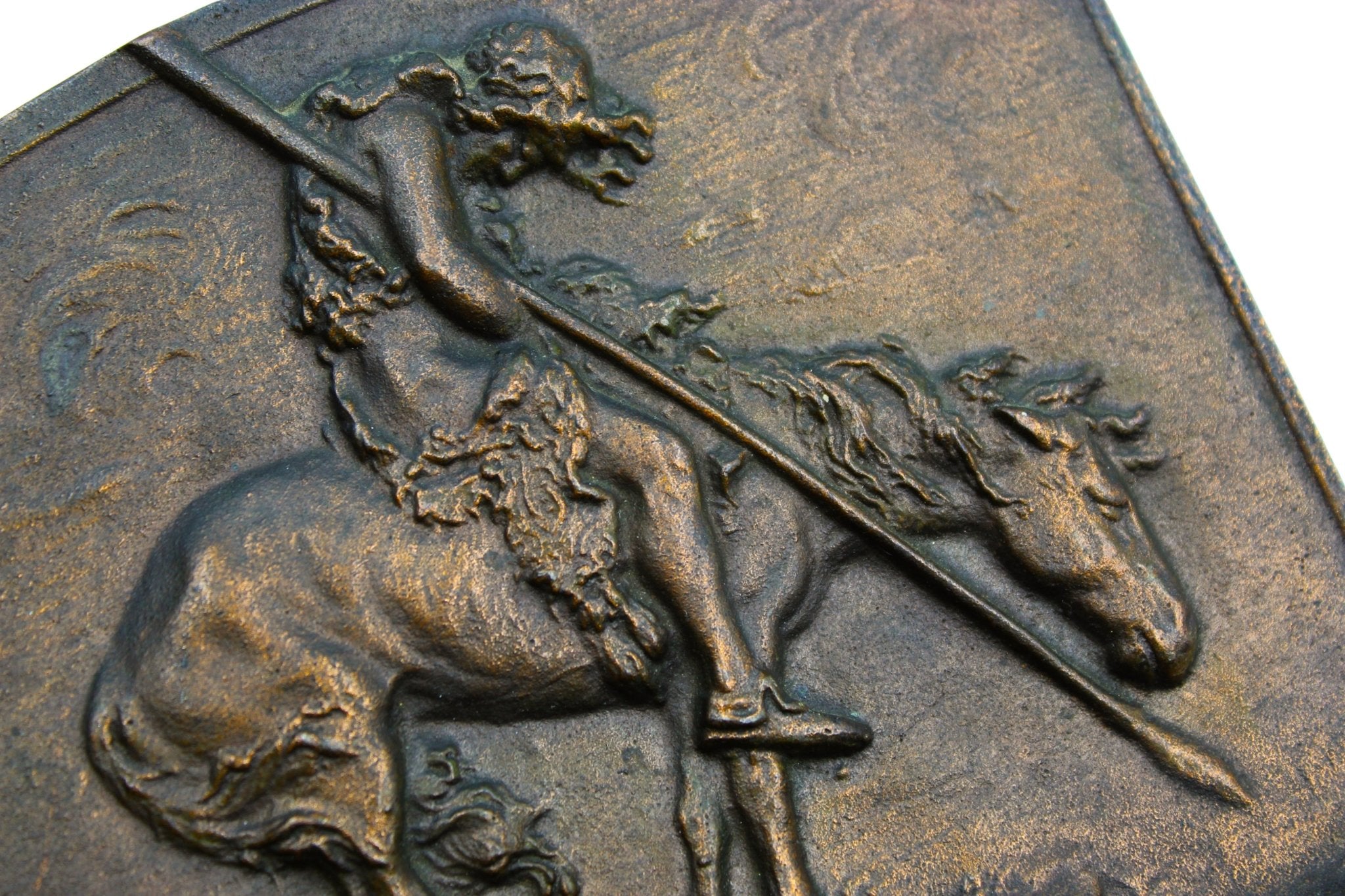 Vintage "End of the Trail" Bookends, Mid 20th Century - The Great Republic