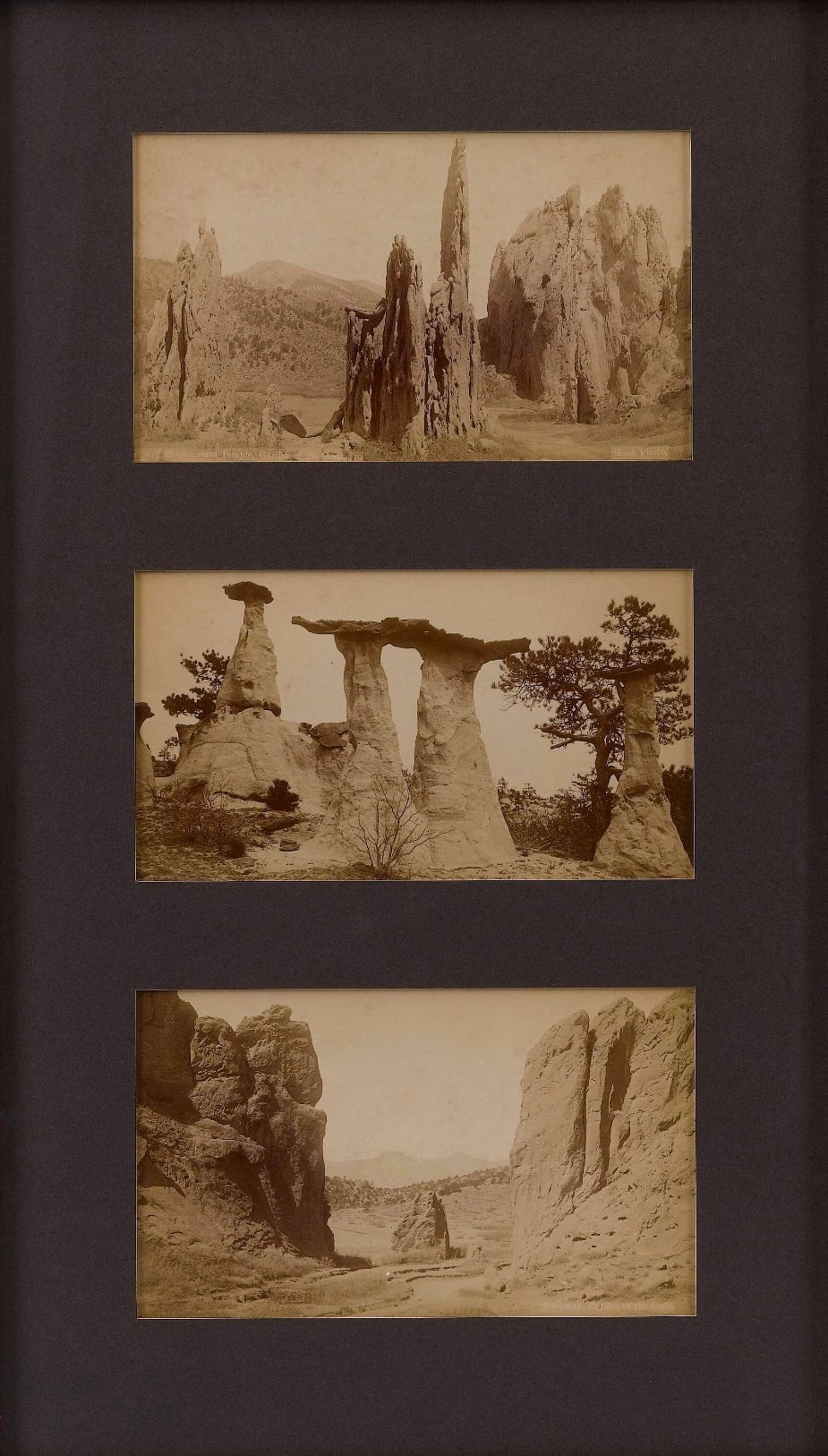 Vintage Garden of the Gods Postcards by Hook Photo, 1890 - The Great Republic