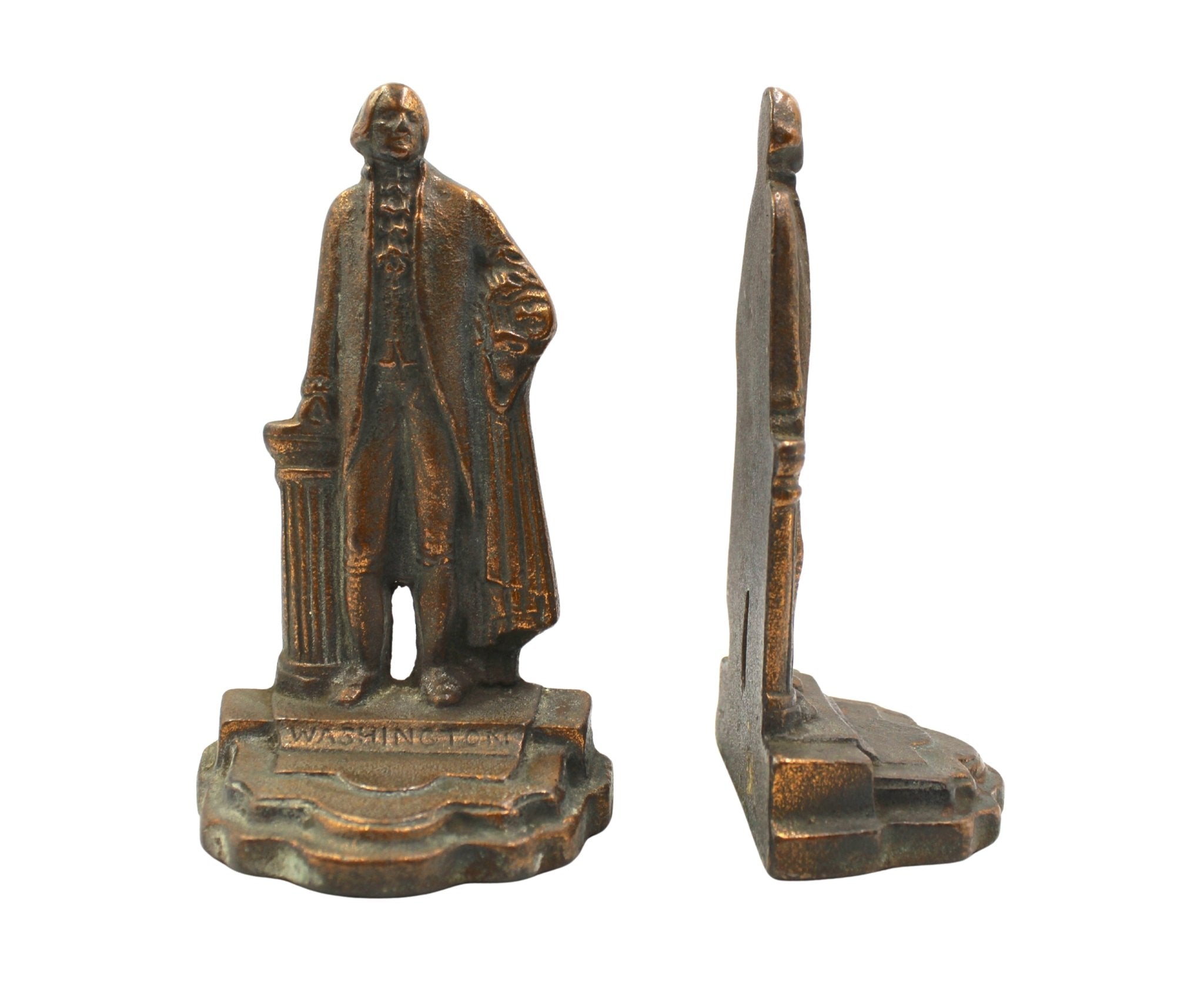 Vintage George Washington Standing Bookends - The Great Republic