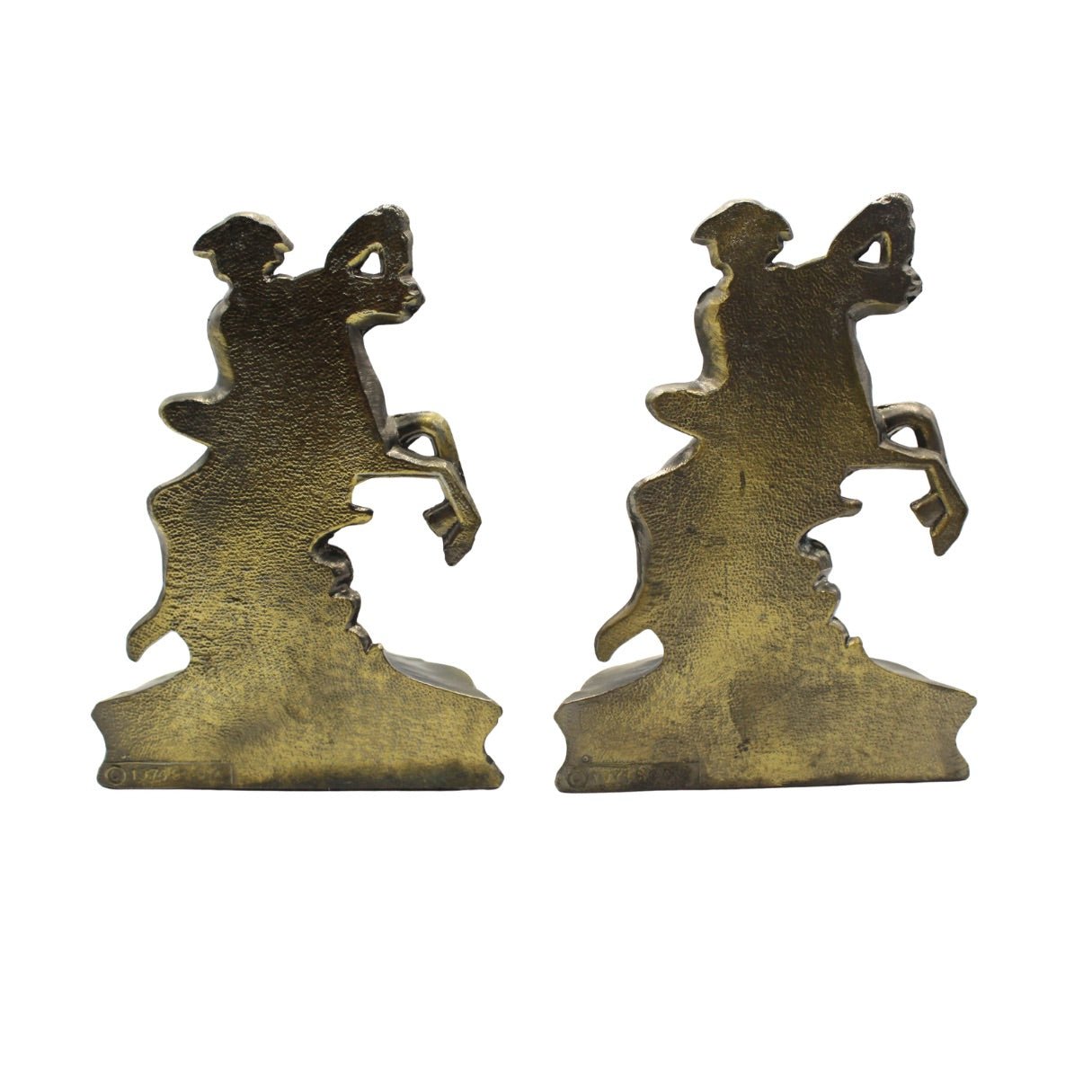 Vintage Paul Revere Midnight Ride Cast Iron Bookends - The Great Republic