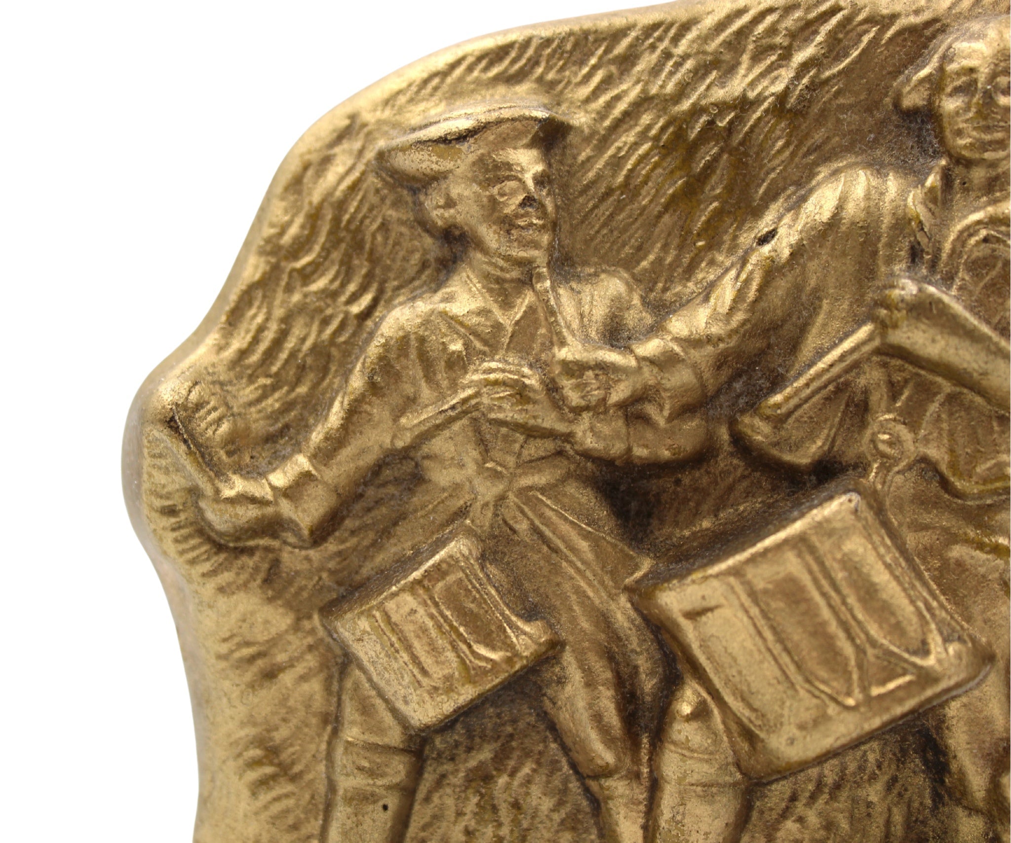 Vintage "Spirit of '76" Bookends by S.C.C., 1974 - The Great Republic