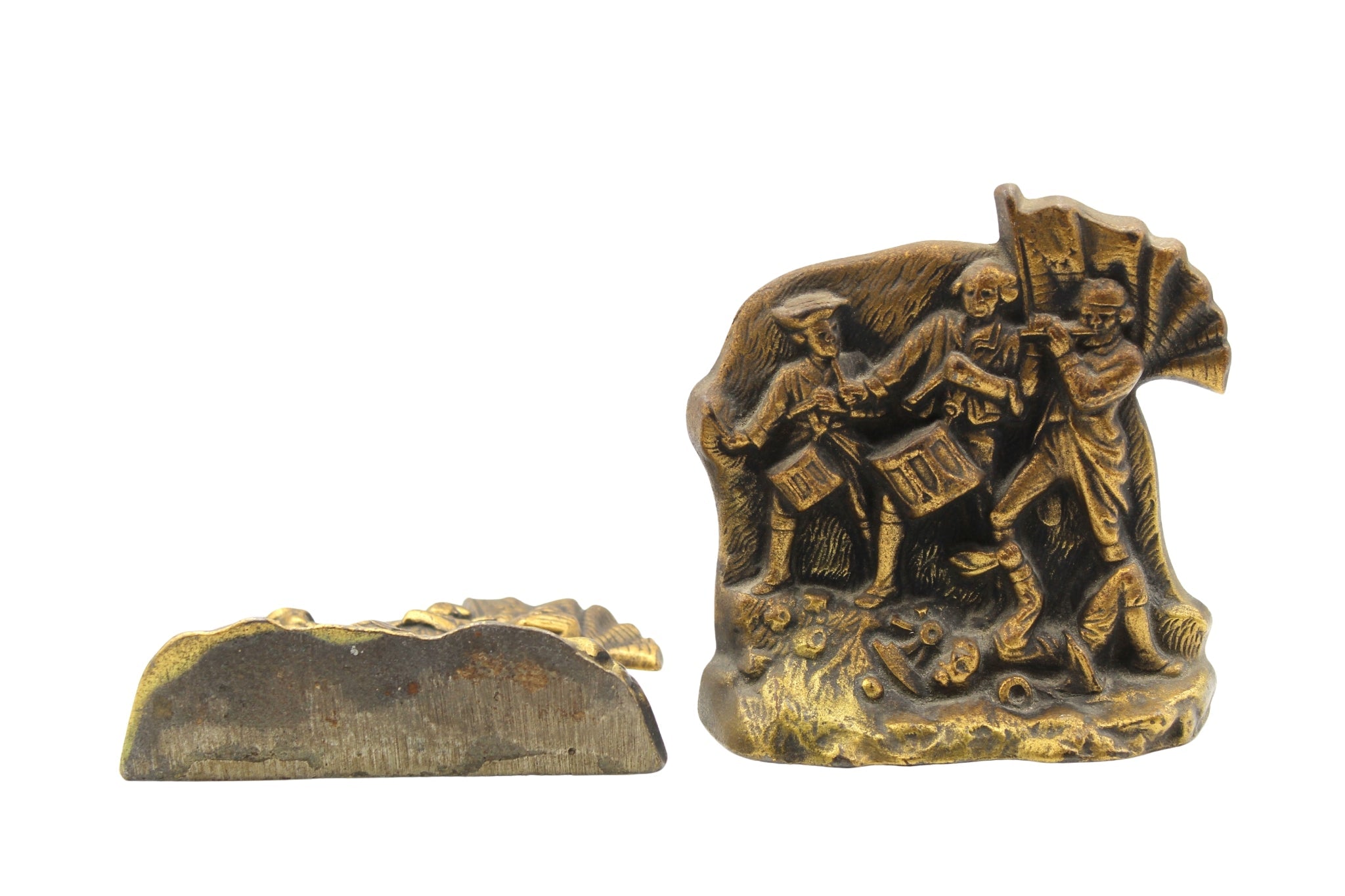 Vintage "Spirit of '76" Bookends, circa 1974 - The Great Republic