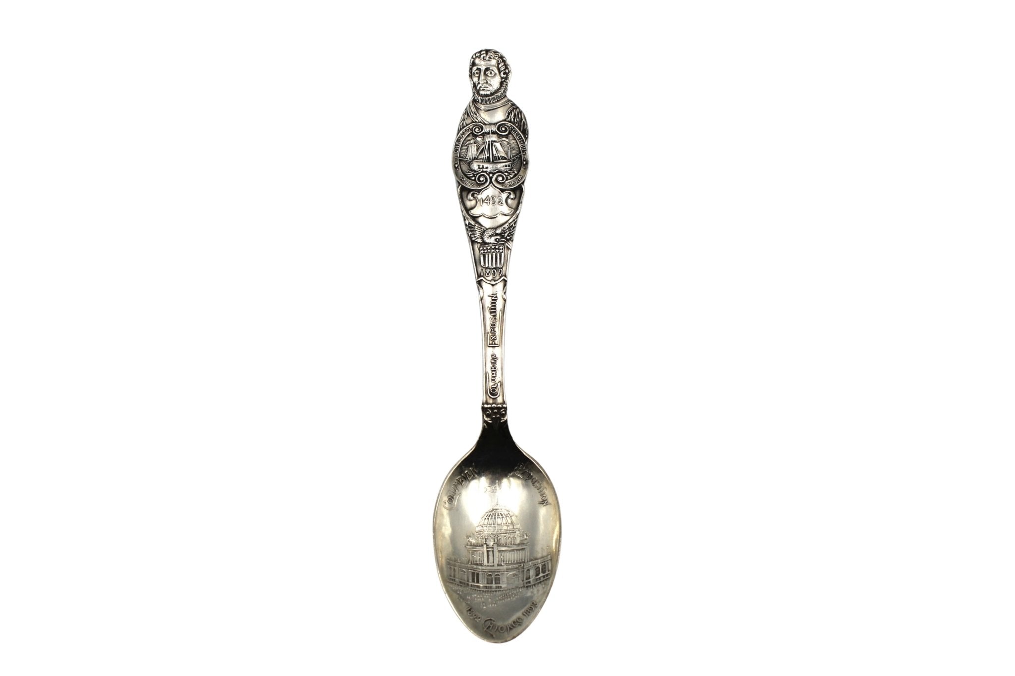 Vintage Sterling Silver 1893 Chicago Columbian Exposition Souvenir Spoon - The Great Republic