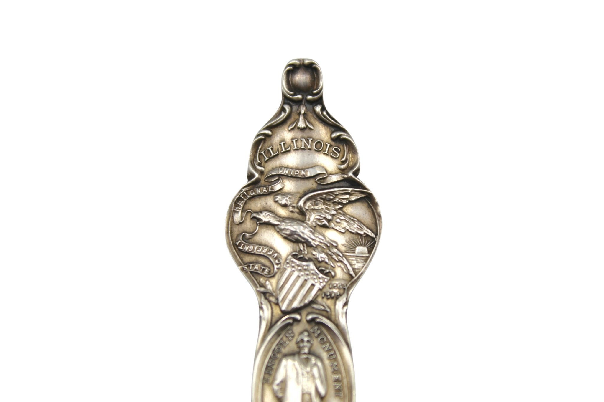 Vintage Sterling Silver Starved Rock, Illinois Souvenir Spoon - The Great Republic