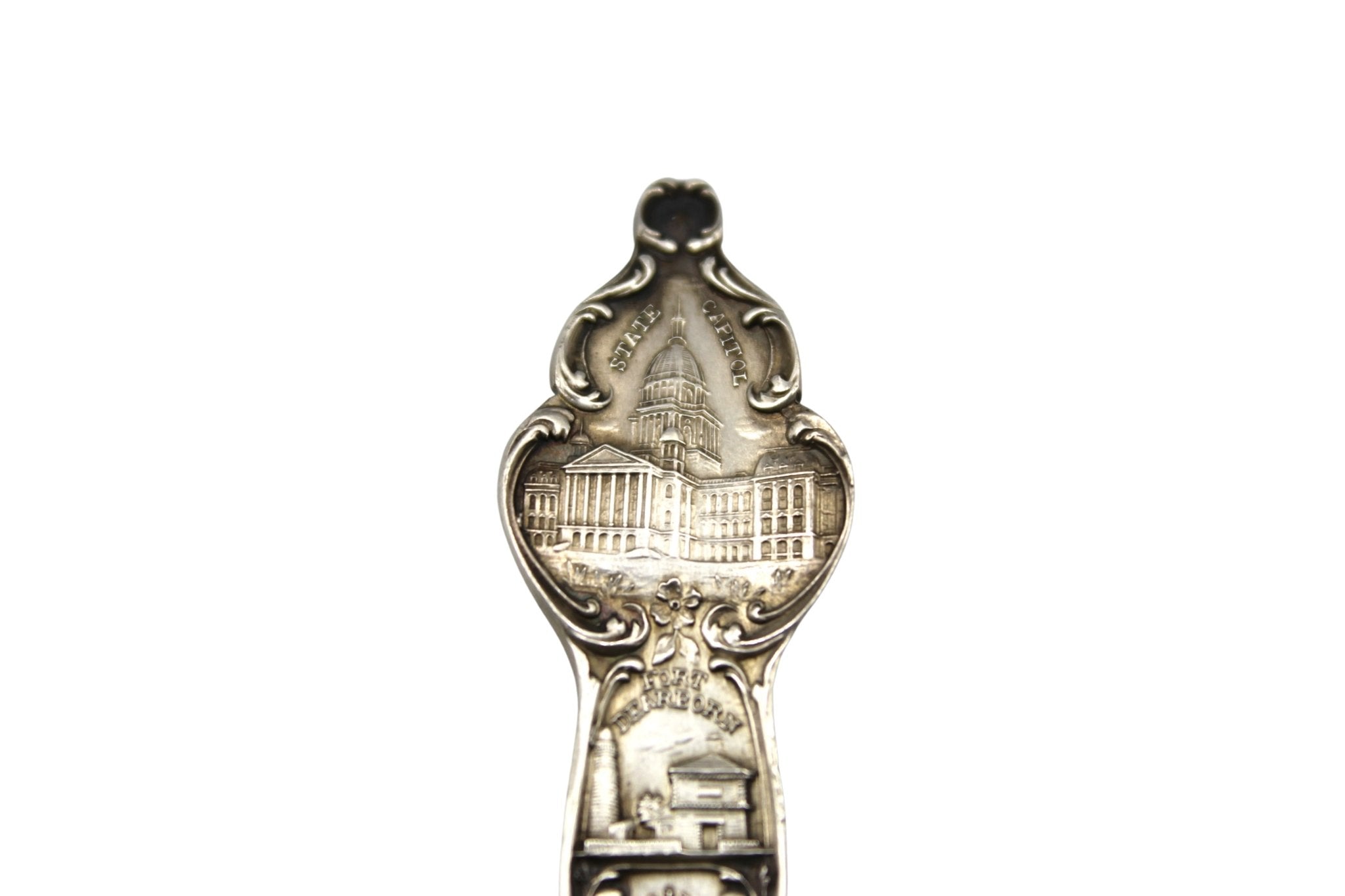Vintage Sterling Silver Starved Rock, Illinois Souvenir Spoon - The Great Republic