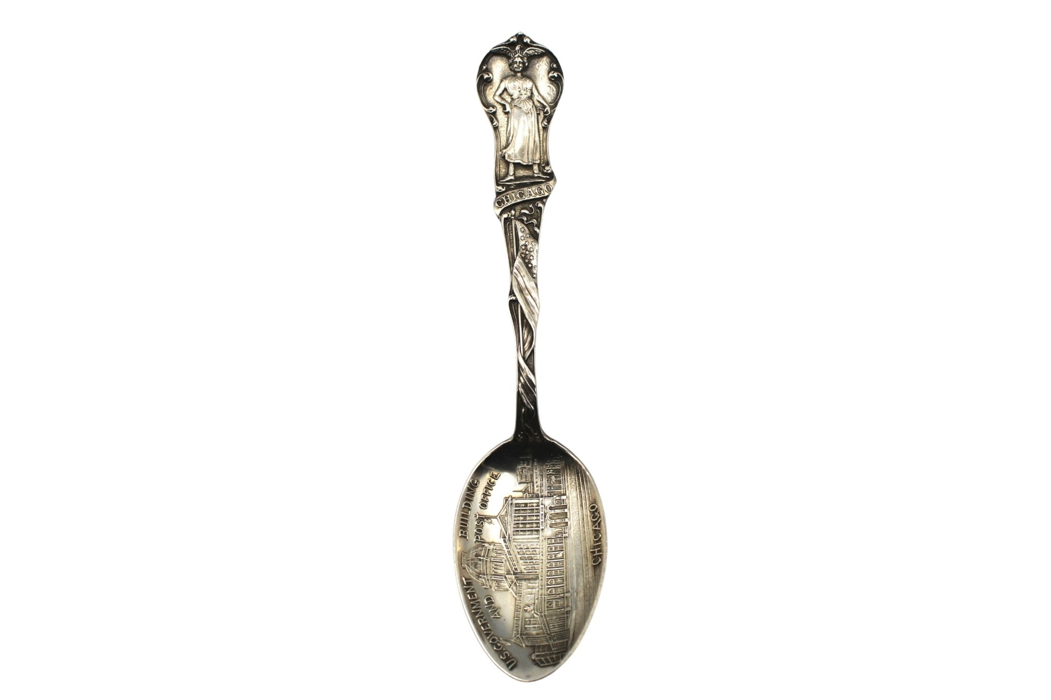 Vintage Sterling Silver "The Republic" Chicago Souvenir Spoon - The Great Republic