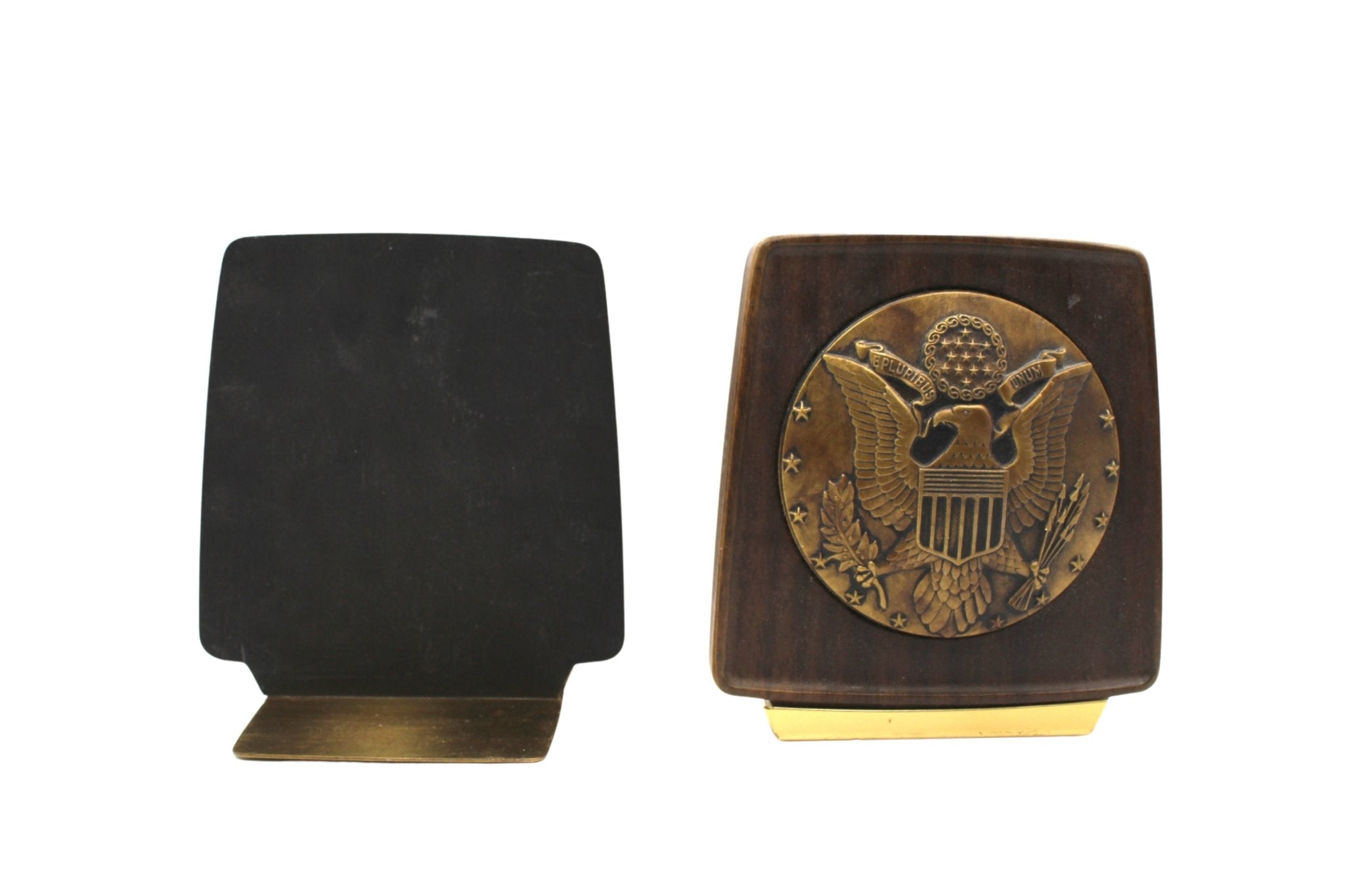 Vintage U.S. Great Seal Bookends, Circa 1950s - The Great Republic