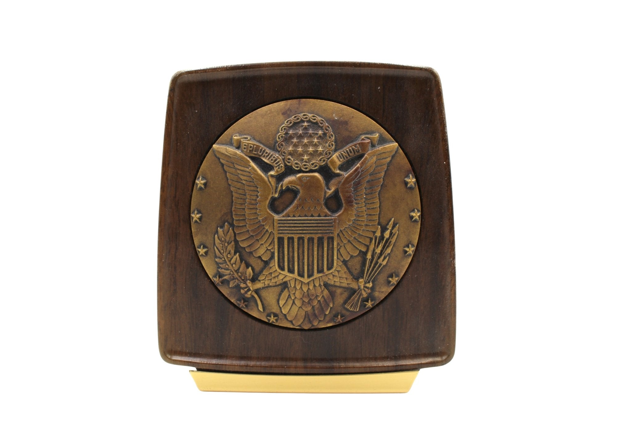 Vintage U.S. Great Seal Bookends, Circa 1950s - The Great Republic