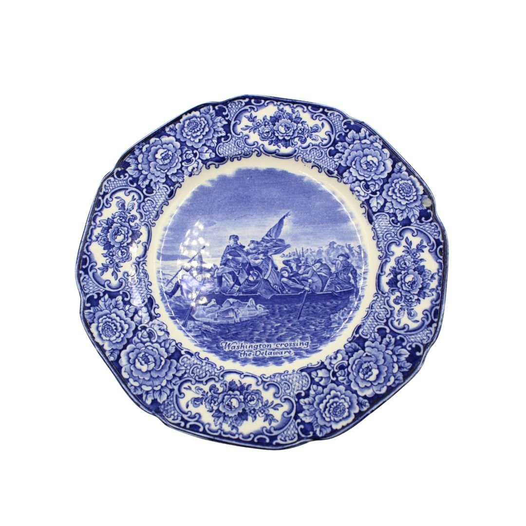 Vintage "Washington Crossing the Delaware" Decorative Plate by Crown Ducal - The Great Republic