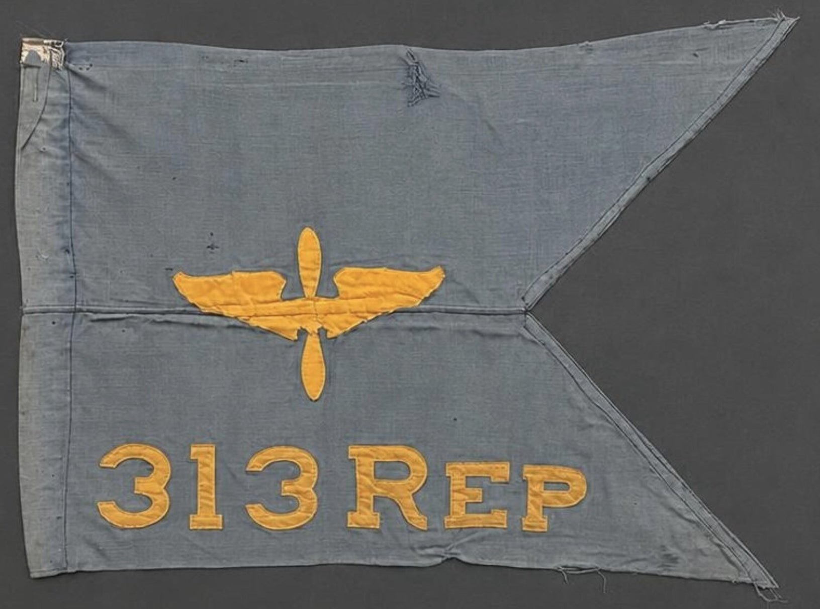 Vintage WWII 313 Squadron Replacement Company Air Corps Guidon - The Great Republic