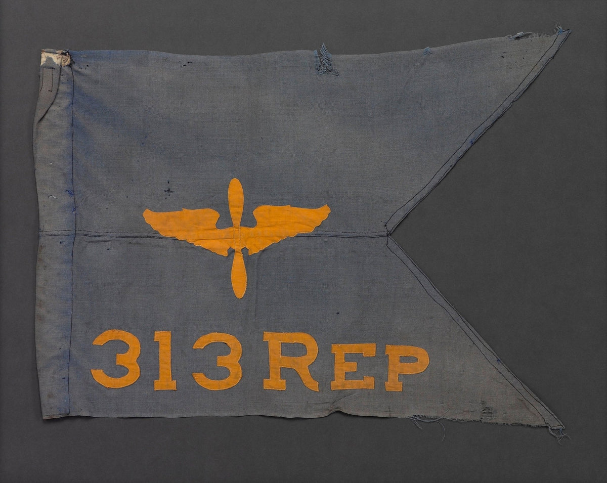 Vintage WWII 313 Squadron Replacement Company Air Corps Guidon - The Great Republic