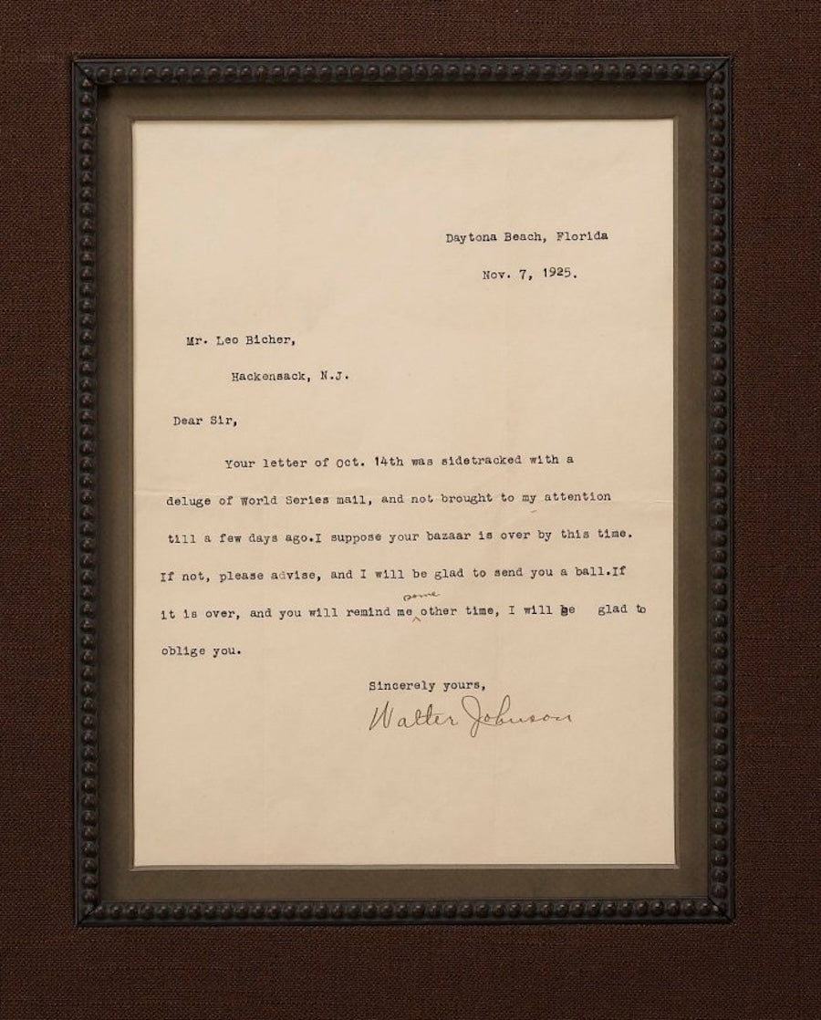 Walter Johnson Signature Collage - The Great Republic