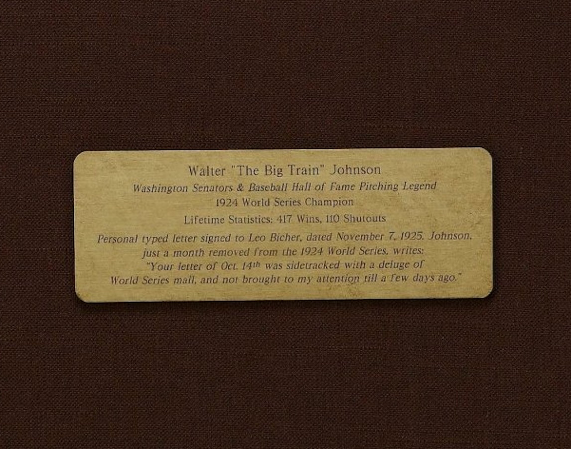 Walter Johnson Signature Collage - The Great Republic