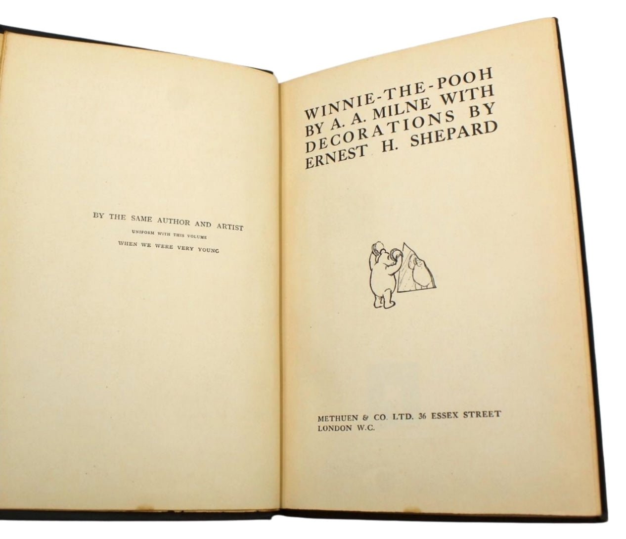 Winnie - the - Pooh by A. A. Milne, Illustrated by Ernest H. Shepard, First Edition, in Original Boards, 1926 - The Great Republic