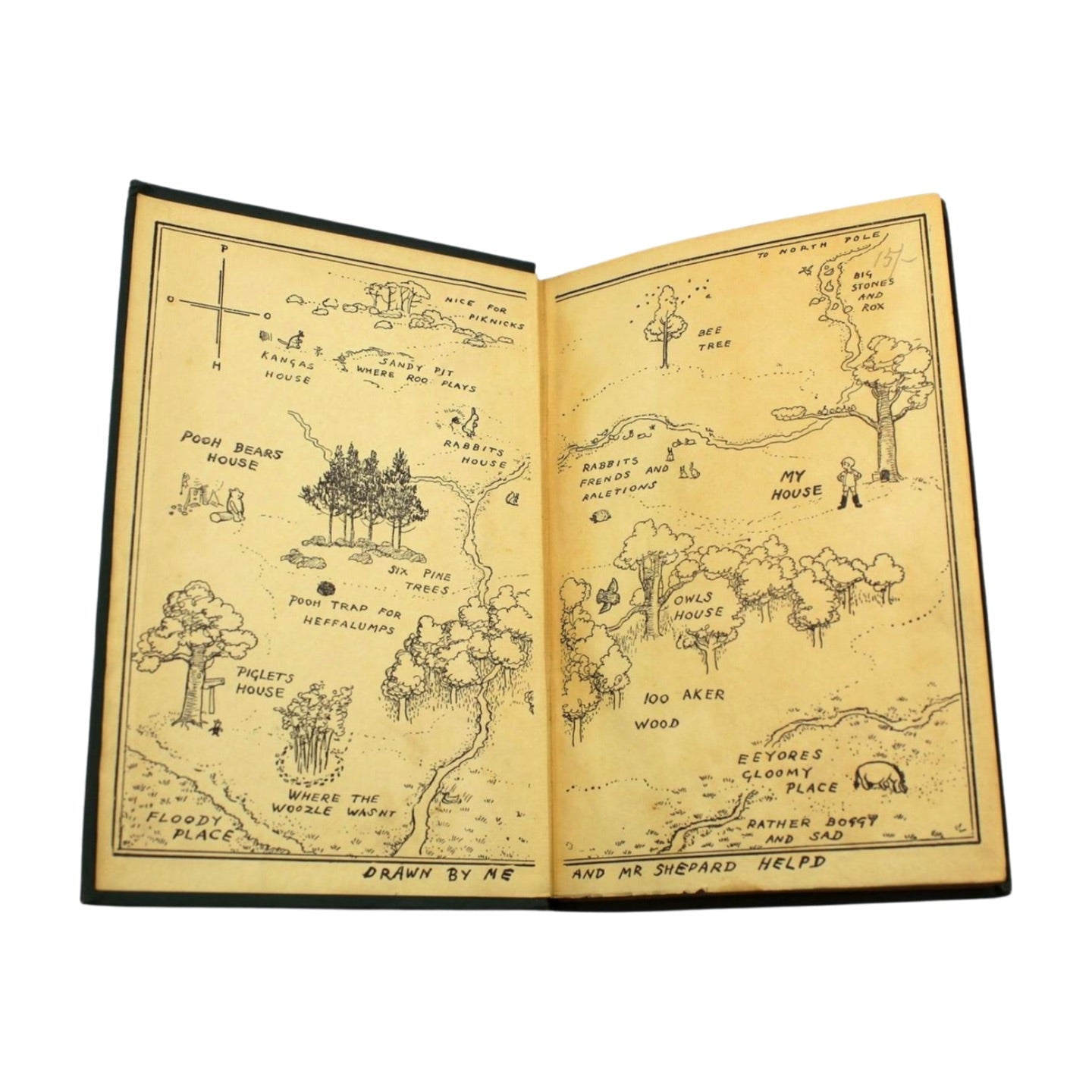 Winnie - the - Pooh by A. A. Milne, Illustrated by Ernest H. Shepard, First Edition, in Original Boards, 1926 - The Great Republic