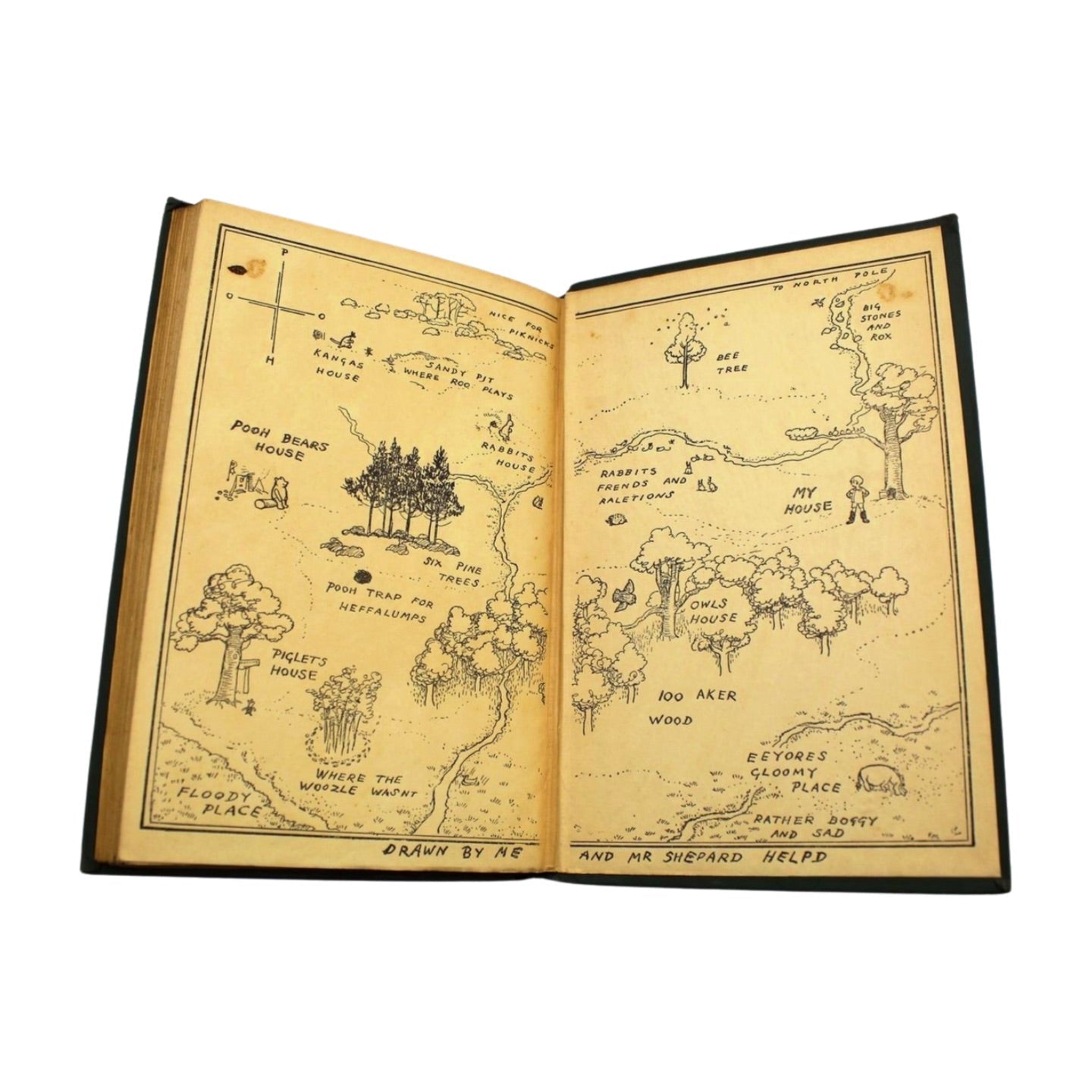 Winnie - the - Pooh by A. A. Milne, Illustrated by Ernest H. Shepard, First Edition, in Original Boards, 1926 - The Great Republic