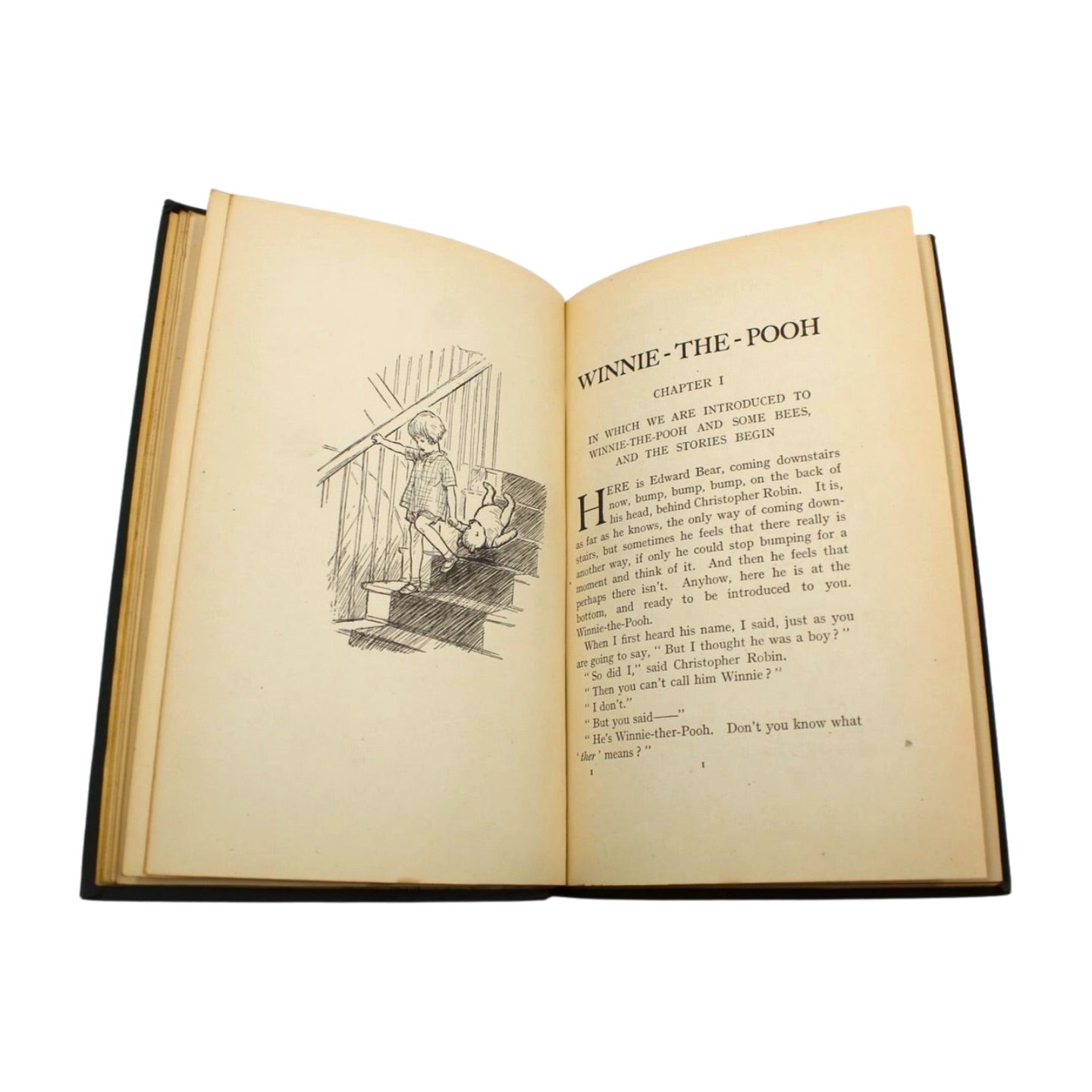 Winnie - the - Pooh by A. A. Milne, Illustrated by Ernest H. Shepard, First Edition, in Original Boards, 1926 - The Great Republic
