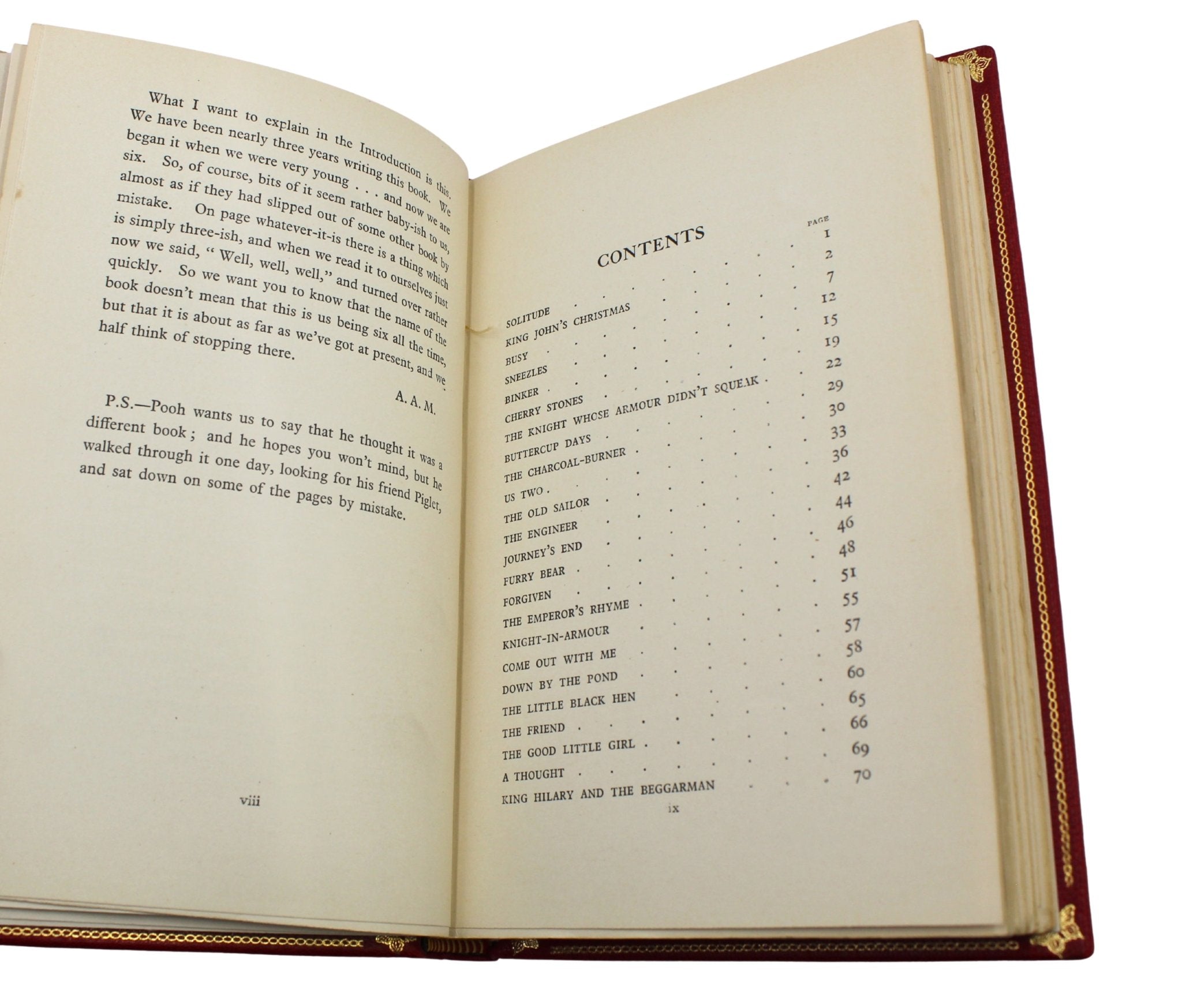 Winnie the Pooh by A. A. Milne, UK First Editions, 4 Volume Set, 1925 - 1929, with Tipped - in Signed Letter by Milne, 1927 - The Great Republic