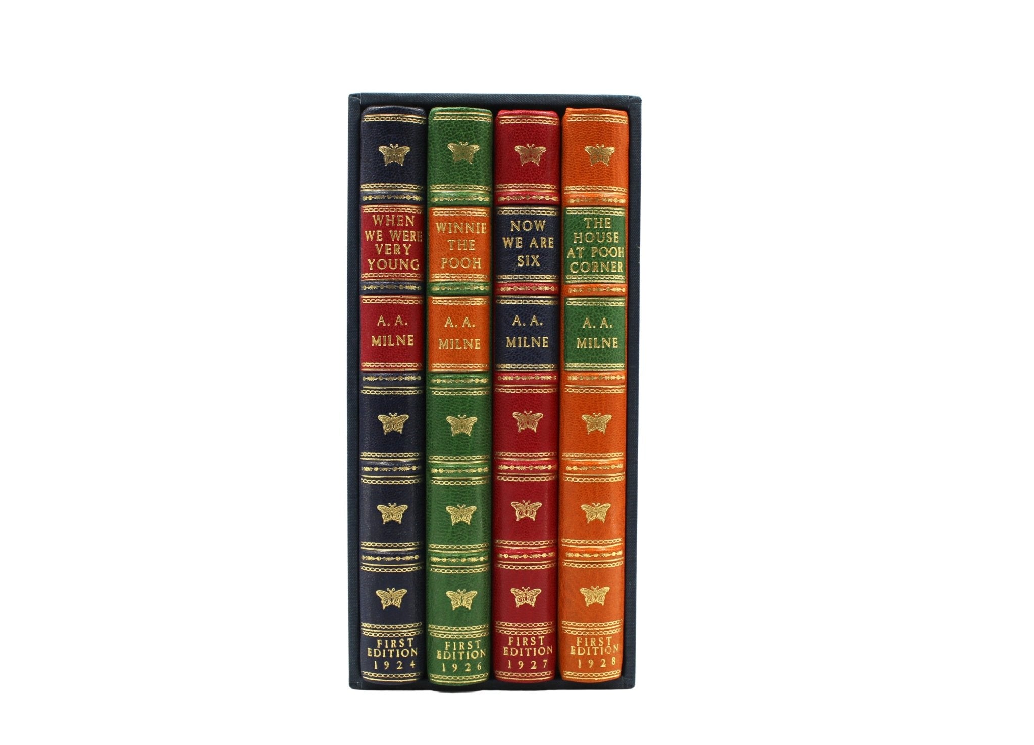 Winnie the Pooh by A. A. Milne, UK First Editions, 4 Volume Set, 1925 - 1929, with Tipped - in Signed Letter by Milne, 1927 - The Great Republic