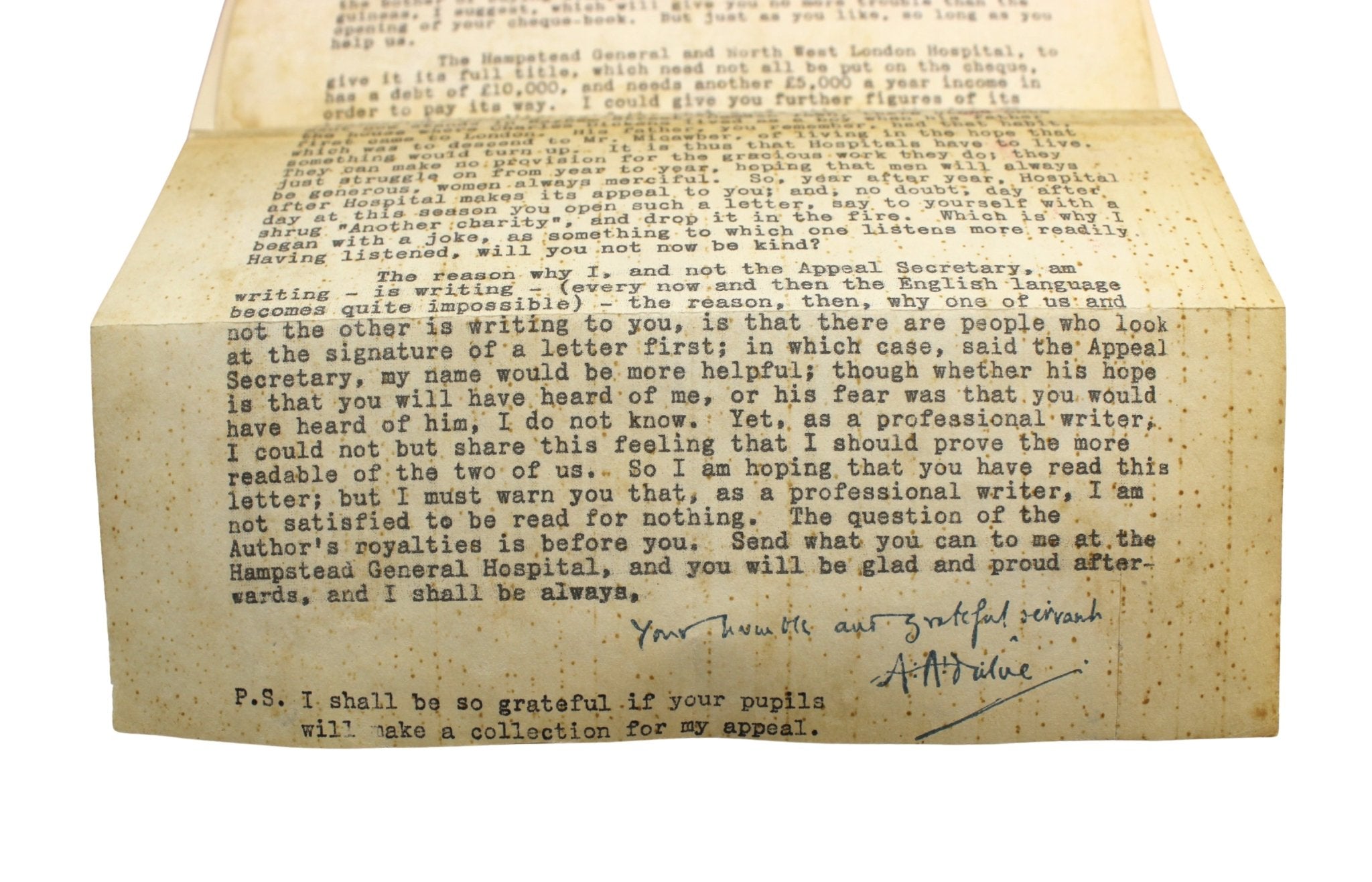 Winnie the Pooh by A. A. Milne, UK First Editions, 4 Volume Set, 1925 - 1929, with Tipped - in Signed Letter by Milne, 1927 - The Great Republic