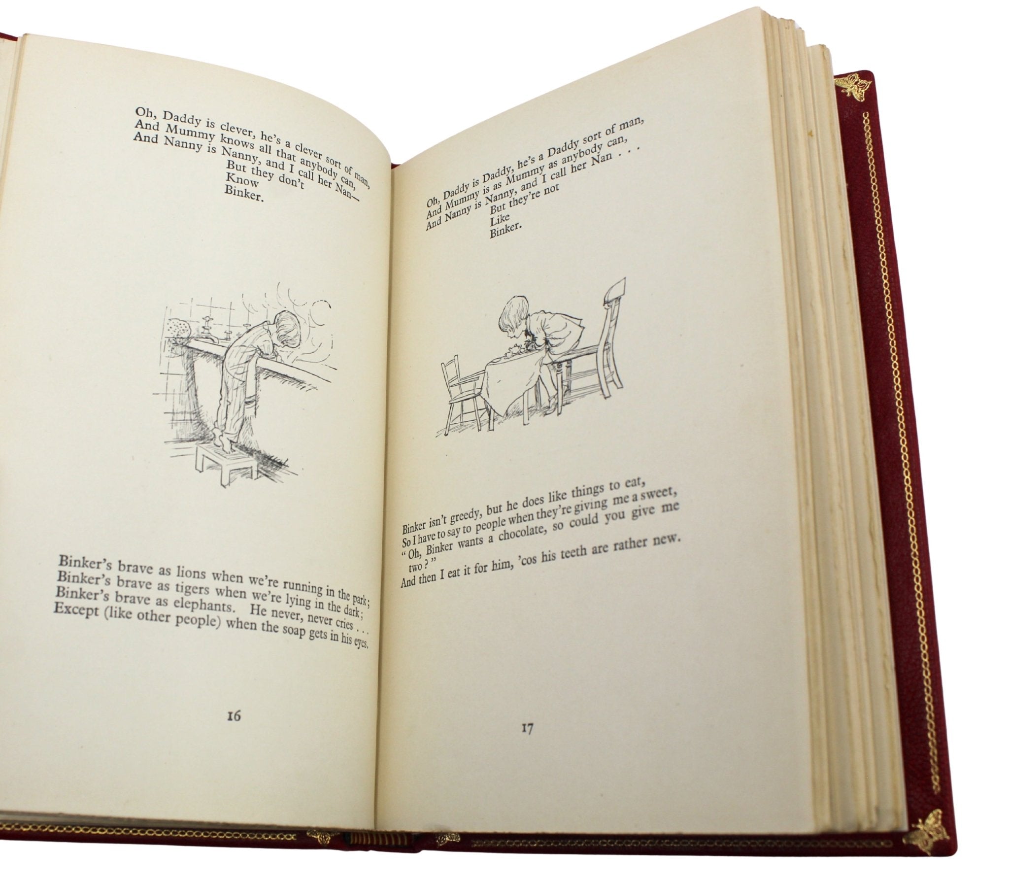 Winnie the Pooh by A. A. Milne, UK First Editions, 4 Volume Set, 1925 - 1929, with Tipped - in Signed Letter by Milne, 1927 - The Great Republic