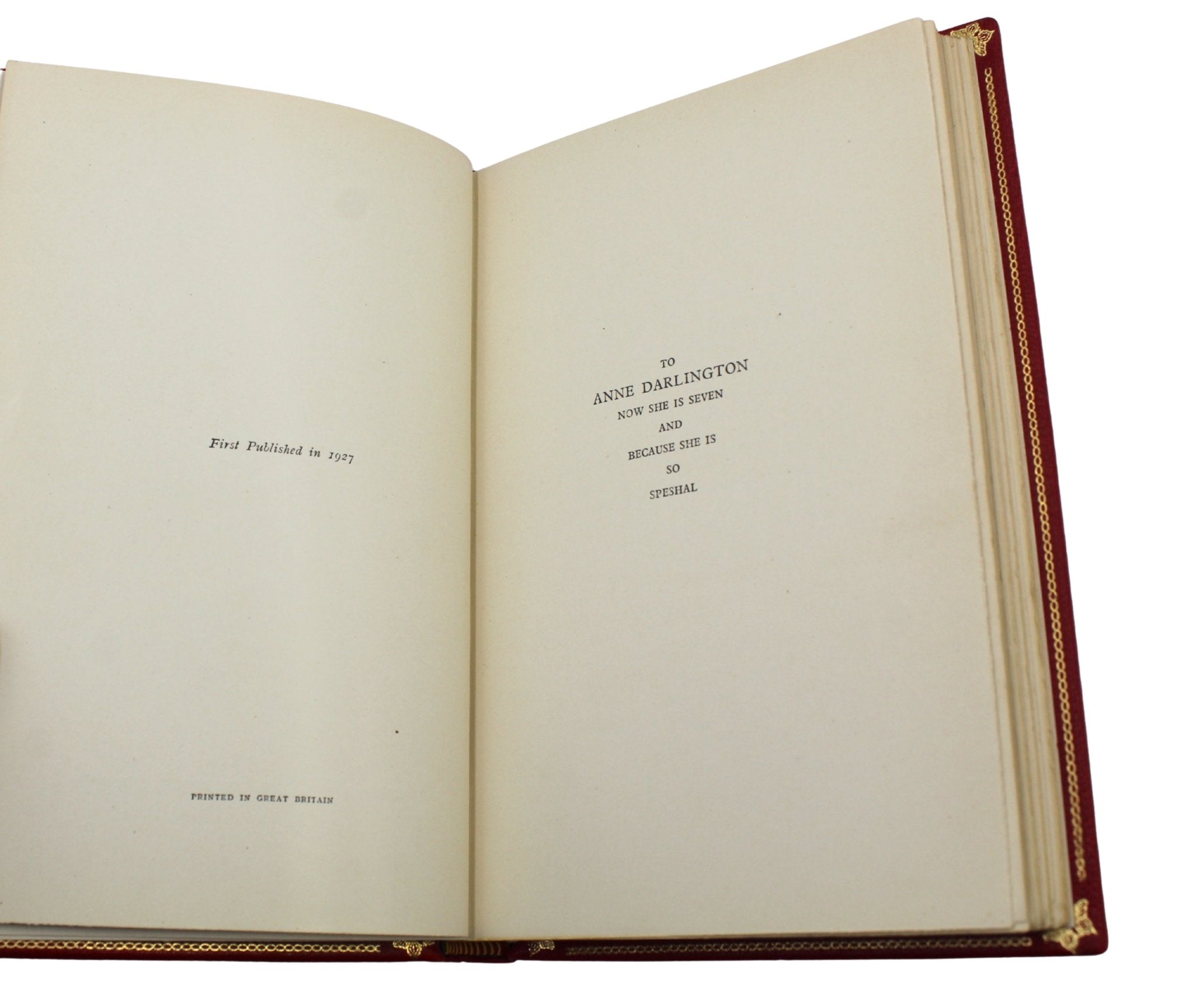 Winnie the Pooh by A. A. Milne, UK First Editions, 4 Volume Set, 1925 - 1929, with Tipped - in Signed Letter by Milne, 1927 - The Great Republic