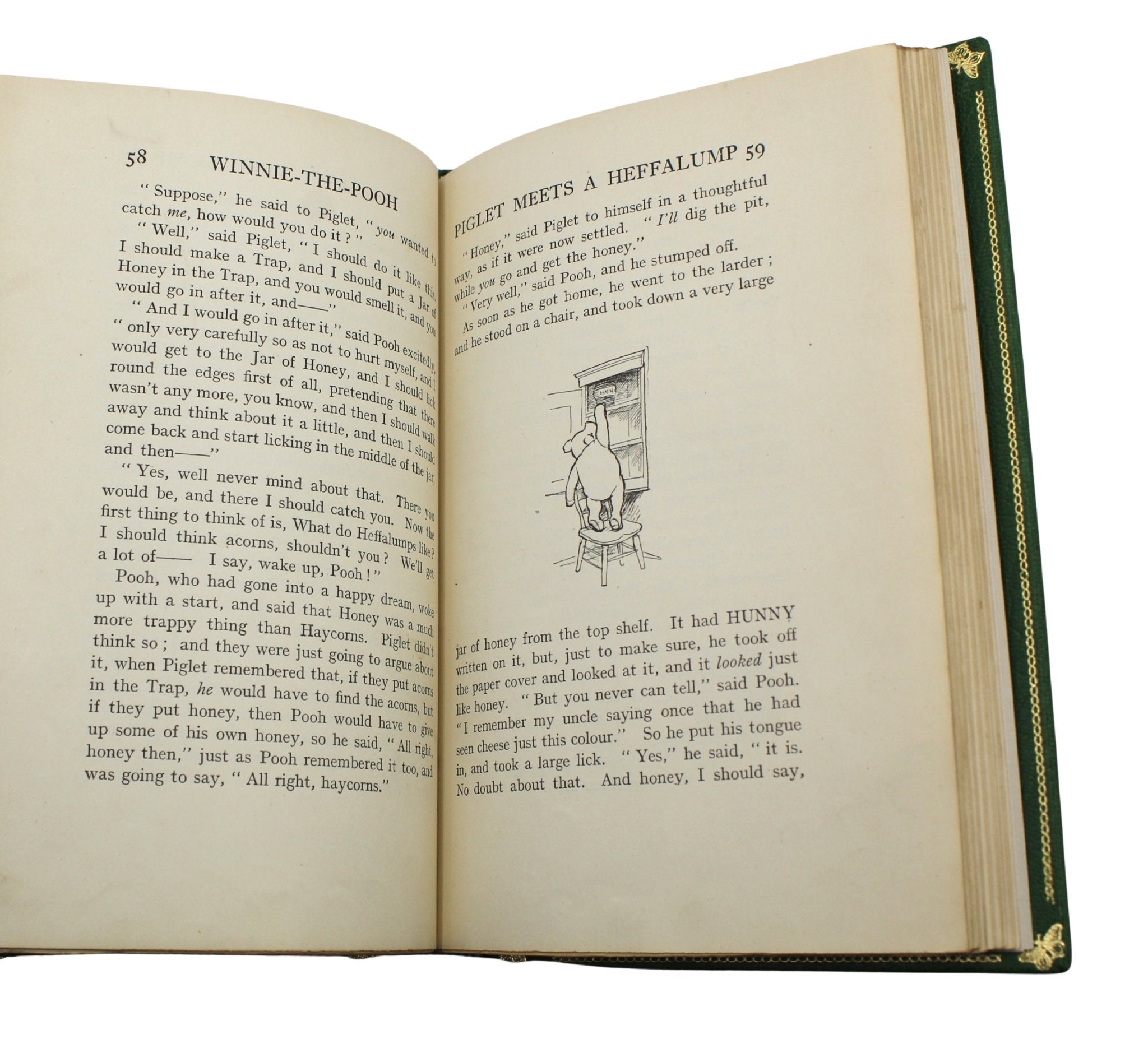 Winnie the Pooh by A. A. Milne, UK First Editions, 4 Volume Set, 1925 - 1929, with Tipped - in Signed Letter by Milne, 1927 - The Great Republic