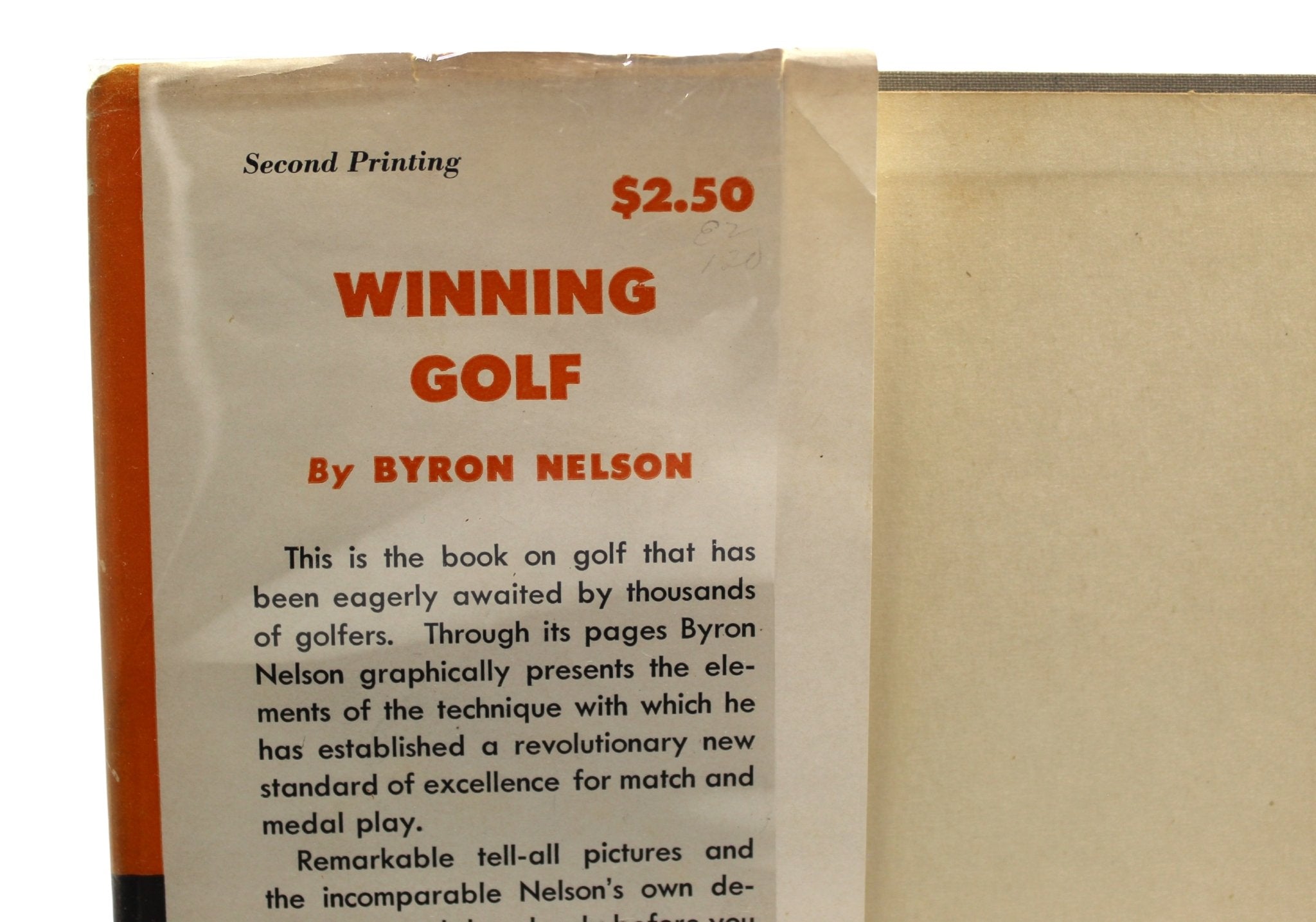 Winning Golf, Signed by Byron Nelson, First Edition, Second Printing, in Original Dust Jacket, 1946 - The Great Republic