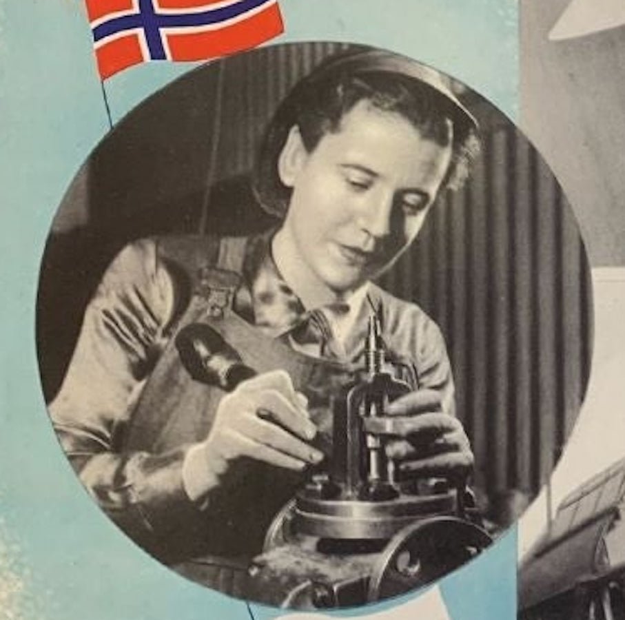 "Women of the Allies. Fight For Freedom" Vintage WWII British Poster - The Great Republic