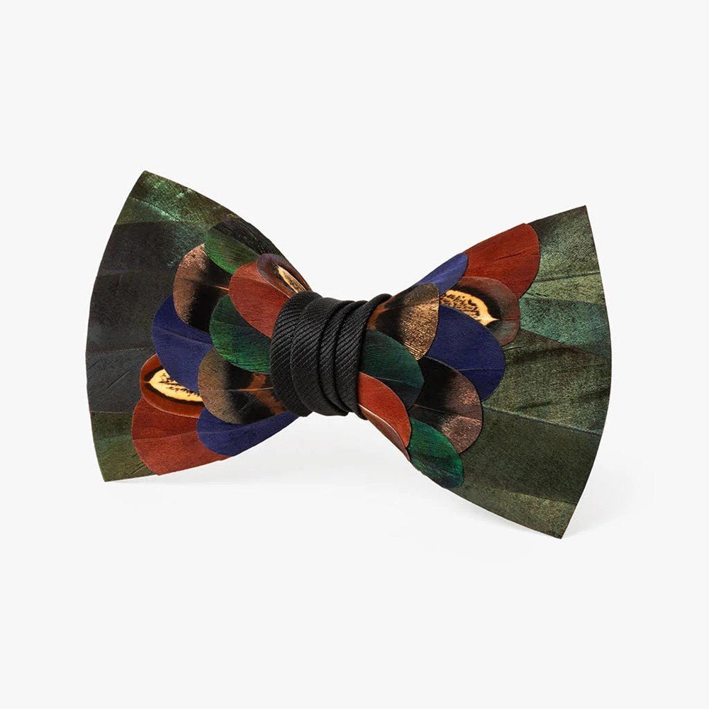 Woodland Feather Bow Tie - The Great Republic