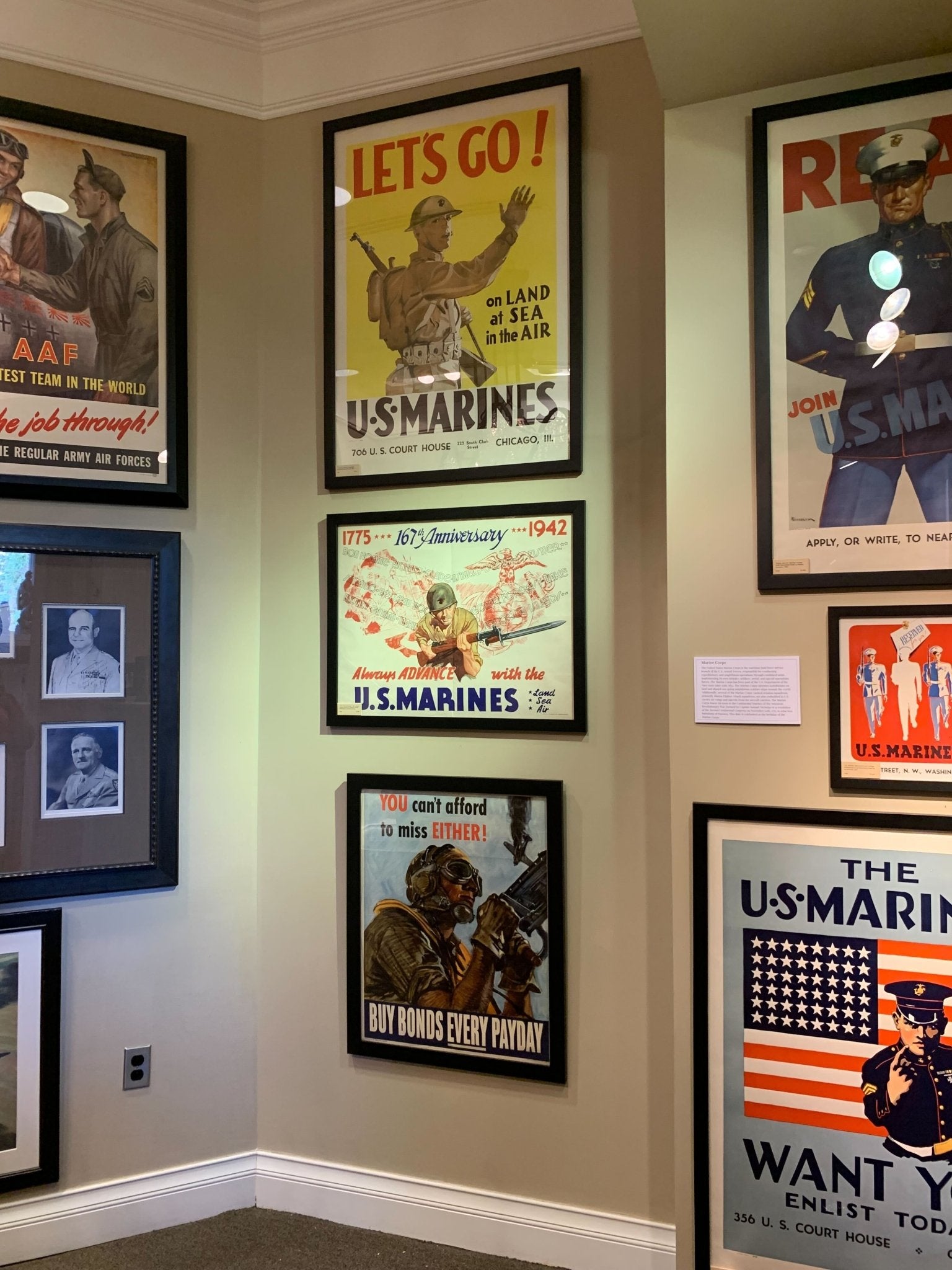 "You can't afford to miss Either! Buy Bonds Every Payday" Vintage WWII Bonds Poster, 1944 - The Great Republic