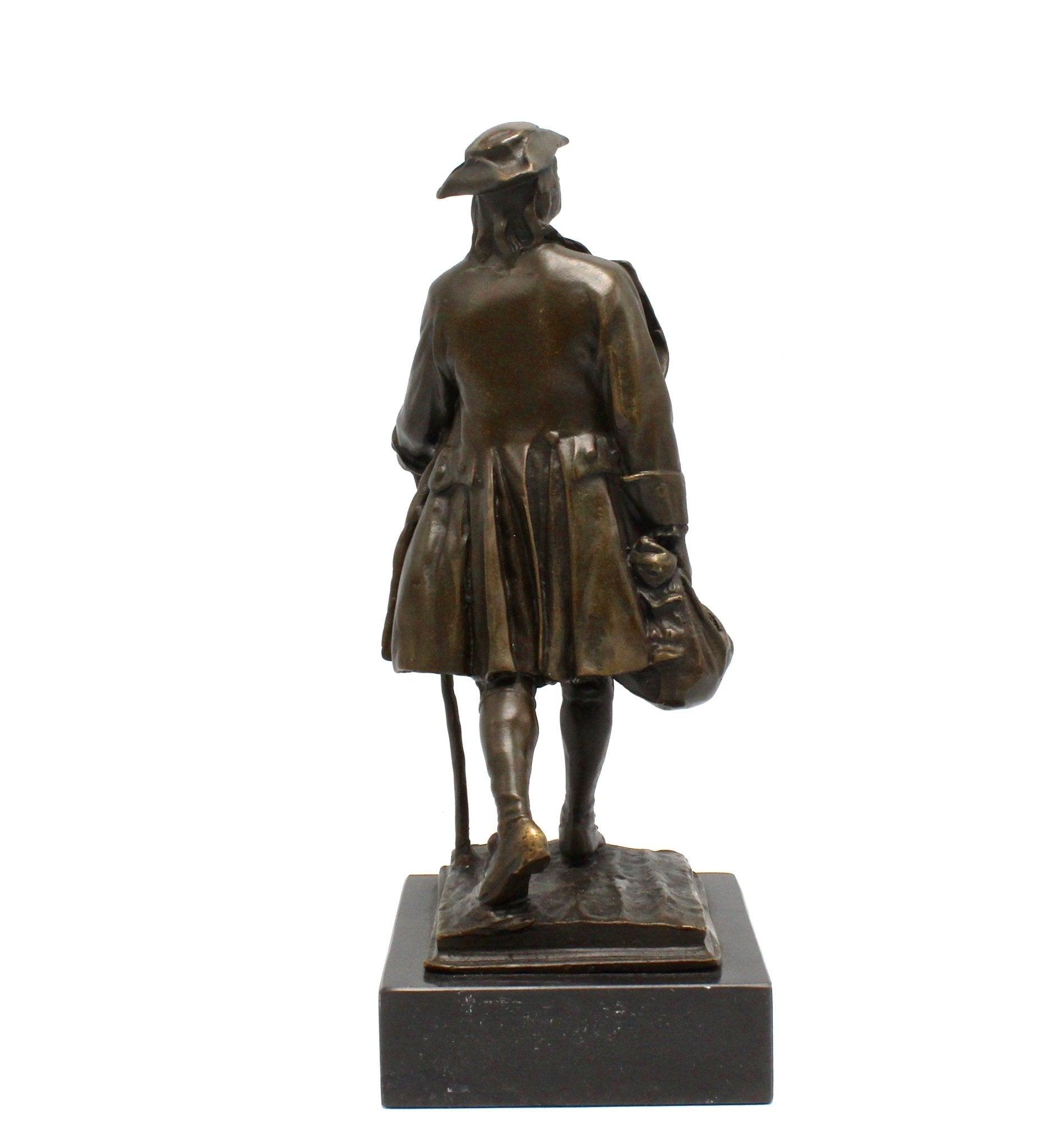 "Youthful Franklin" Bronze Statue of Young Benjamin Franklin on Marble Base - The Great Republic