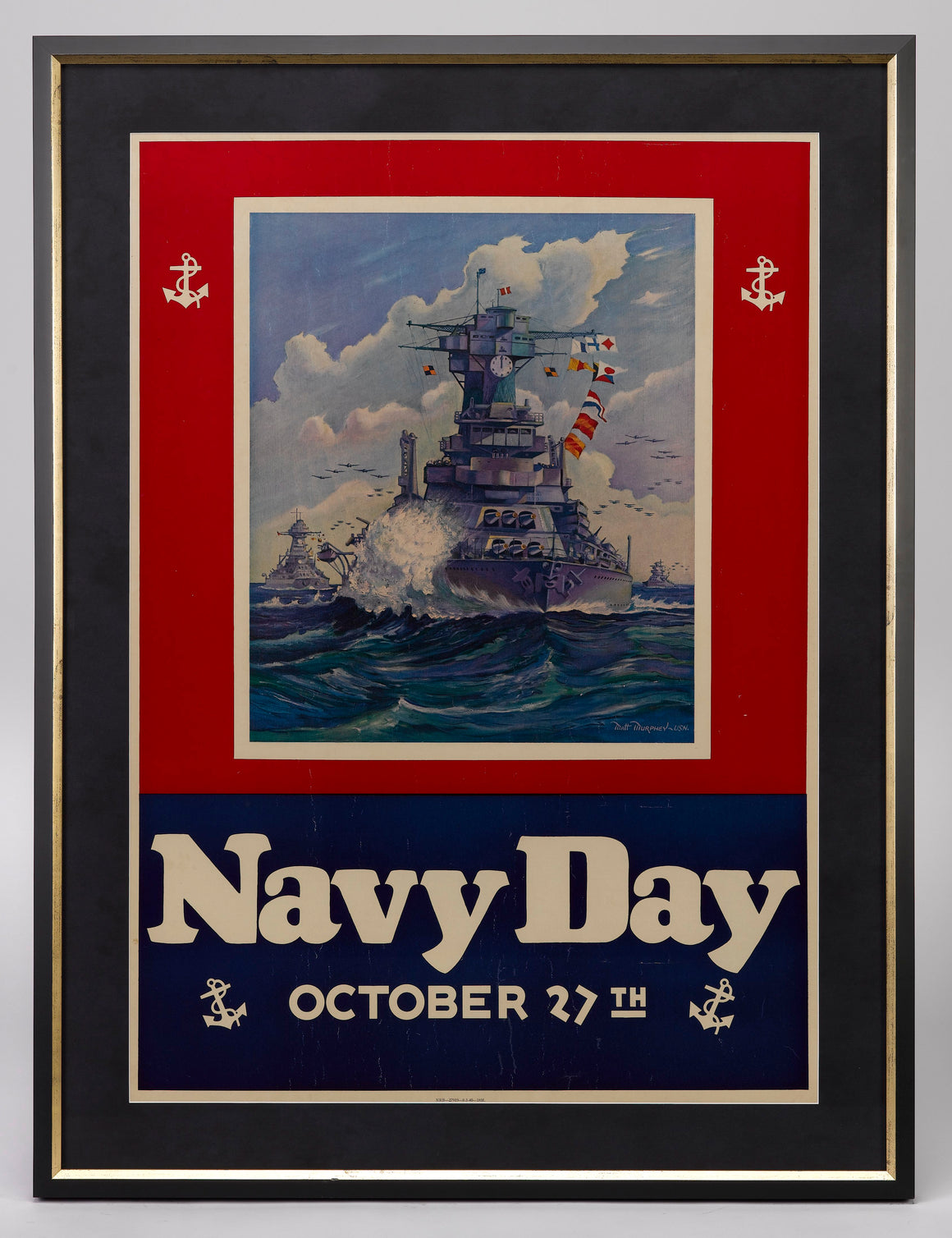 "Navy Day October 27th" Poster by Matt Murphey, 1940