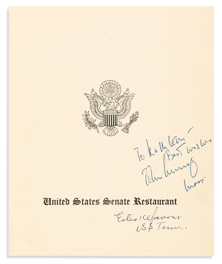 John F. Kennedy Senator Signature Collage